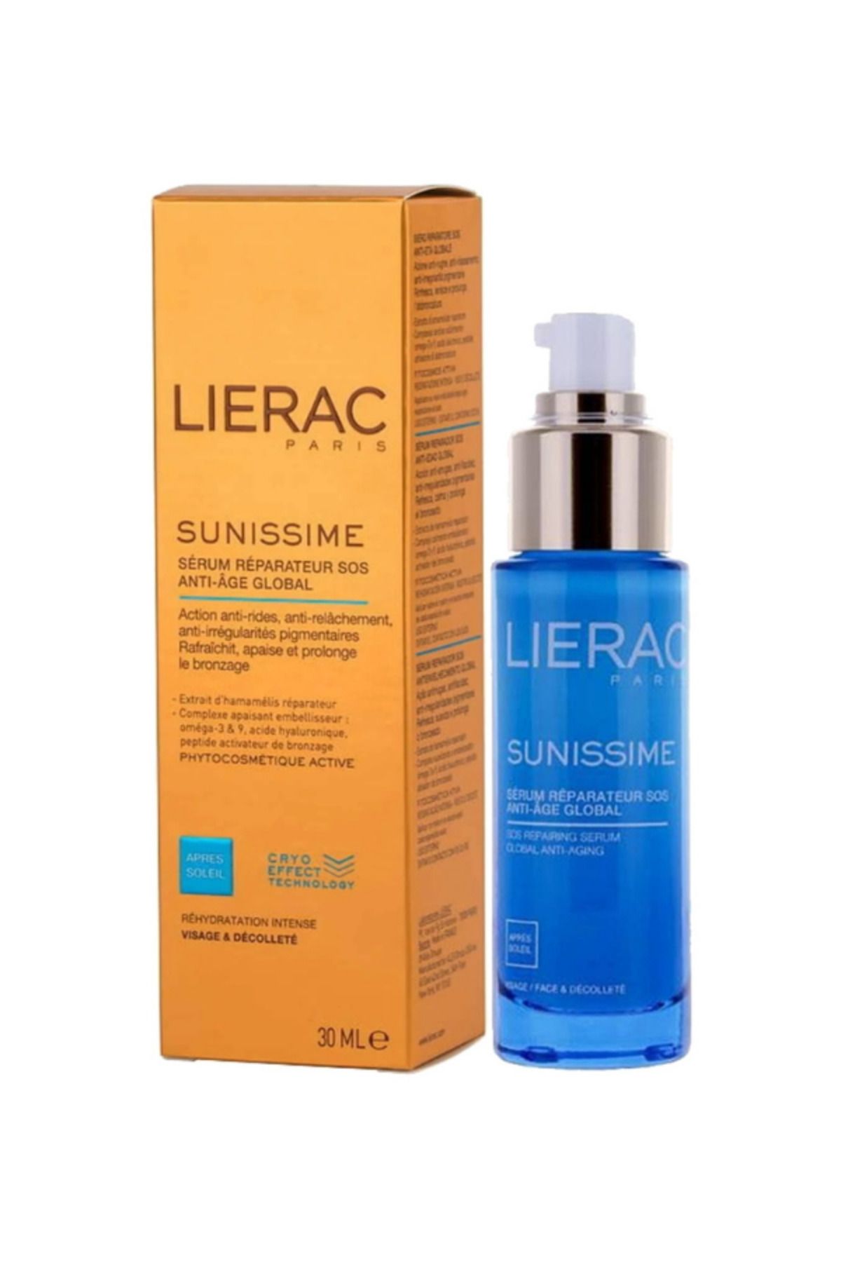 Lierac Sunissime Sos Repairing Serum 30 ml ( Yüz ve dekolte için güneş sonrası yaşlanma karşıtı bakım )