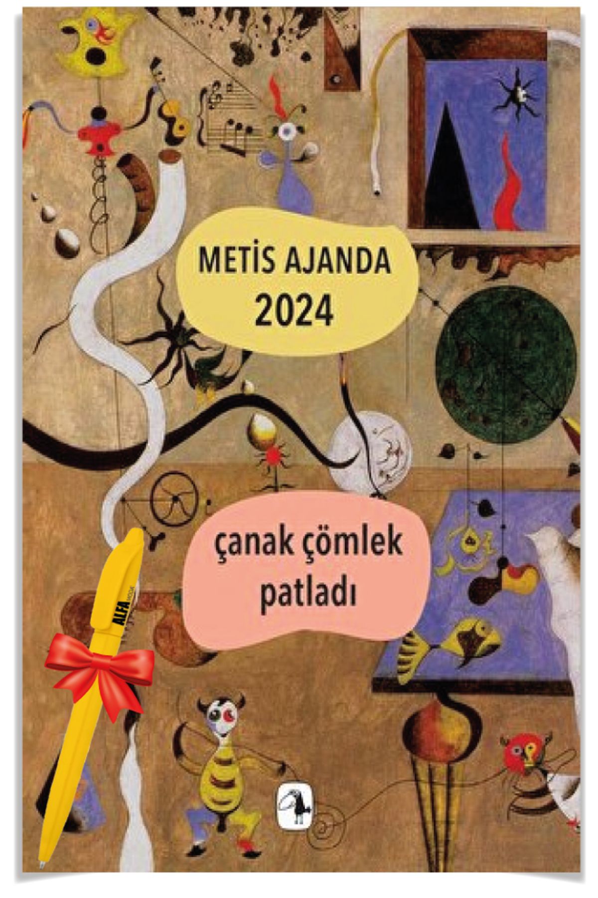 Metis Yayıncılık Alfa Moda Kalem + Metis Ajanda 2024 Çanak Çömlek Patladı 2'li Kolektif