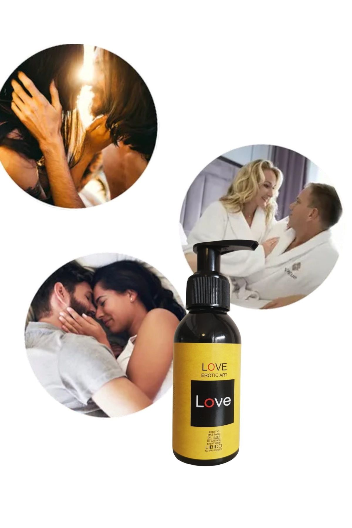 LOVE - Aşk Gecesi Kayganlaştırıcı Etkili Libido - Erotik Cinsel Masaj Yağı 100 Ml - 1 Ad