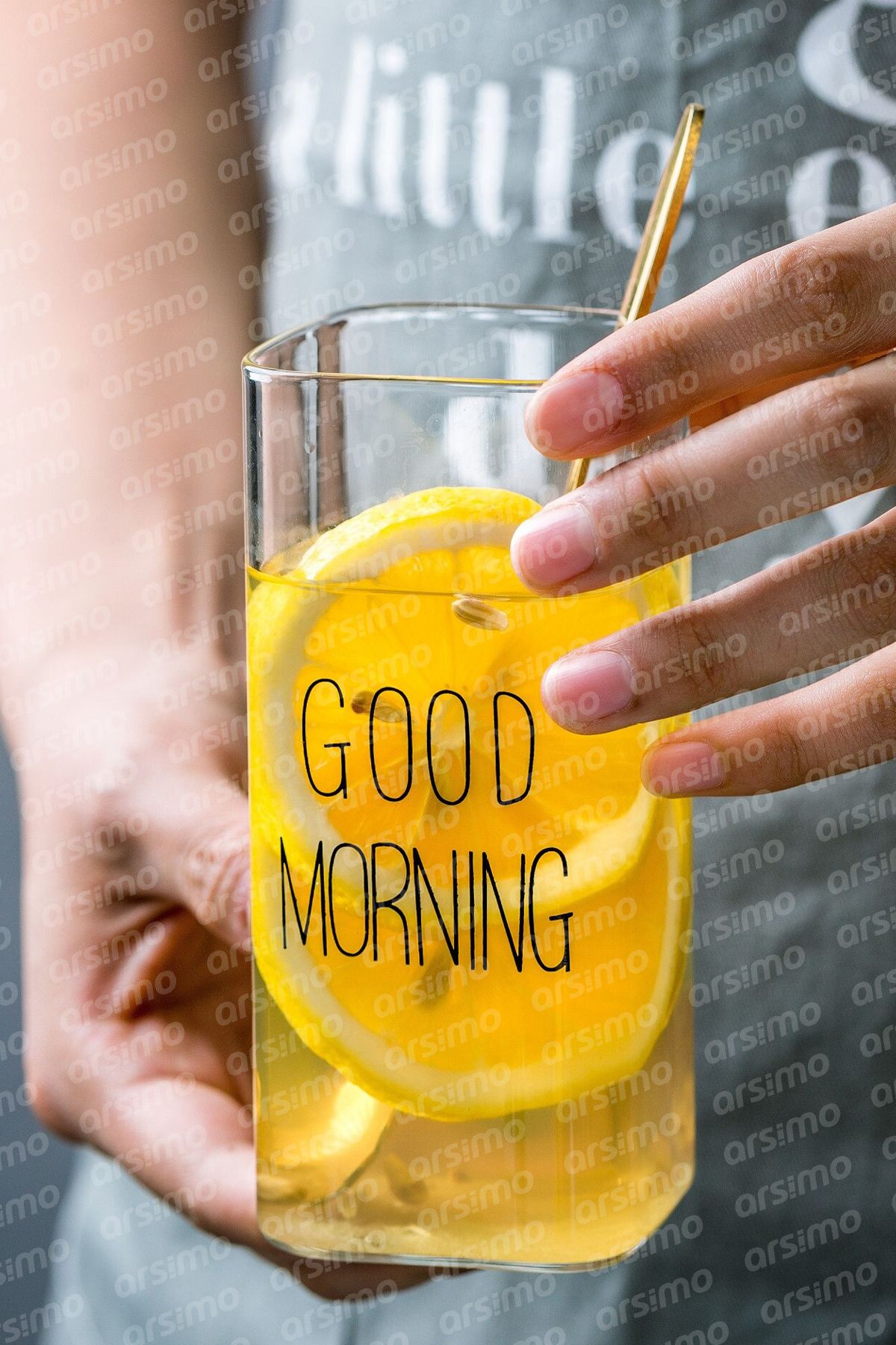 Arsimo Good Morning Dikdörtgen Isıya Dayanıklı Borosilikat Kokteyl Meşrubat Bardağı 380 Ml | 14 Cm