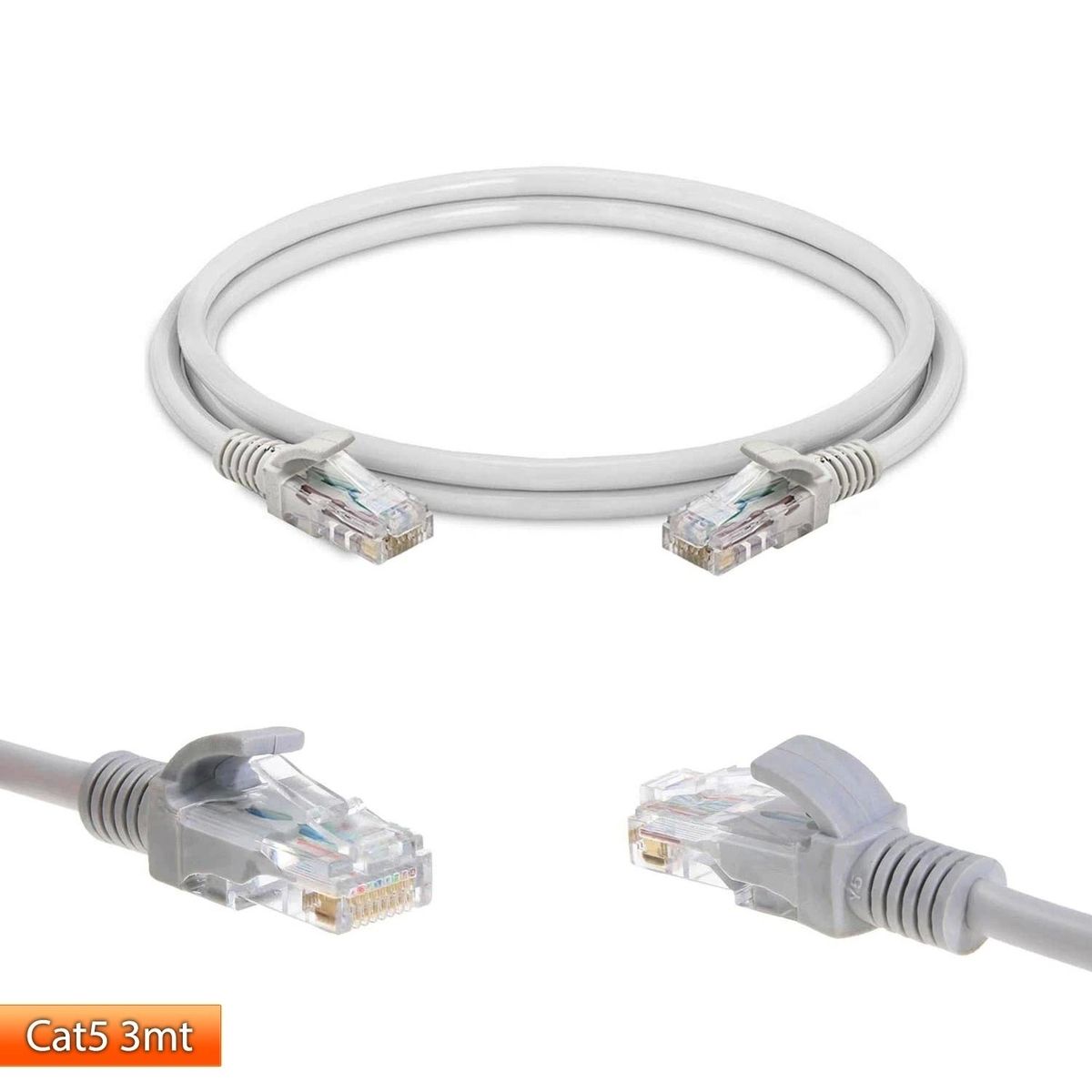 POLAXTOR Cat5 Patch Network Ethernet Kablo 3 Metre