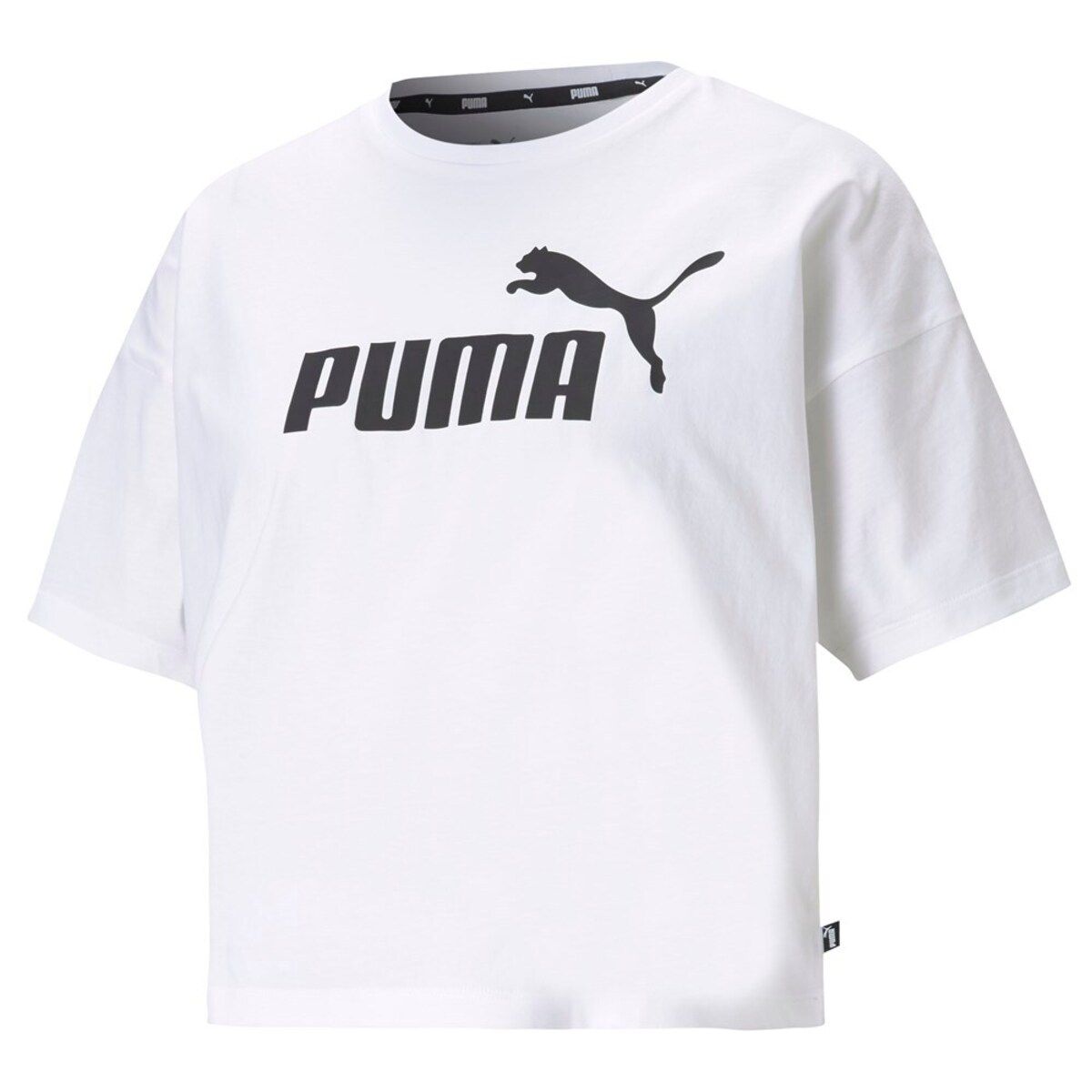 Puma Ess Cropped Logo Tee Kadın T-shirt