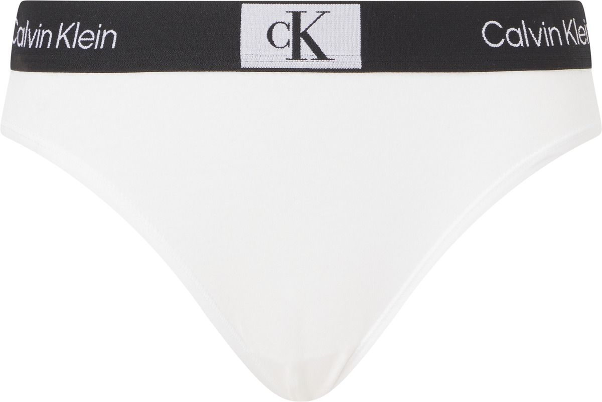 Calvin Klein Kadın Imzalı Elastik Bantlı White Külot 000qf7222e-100