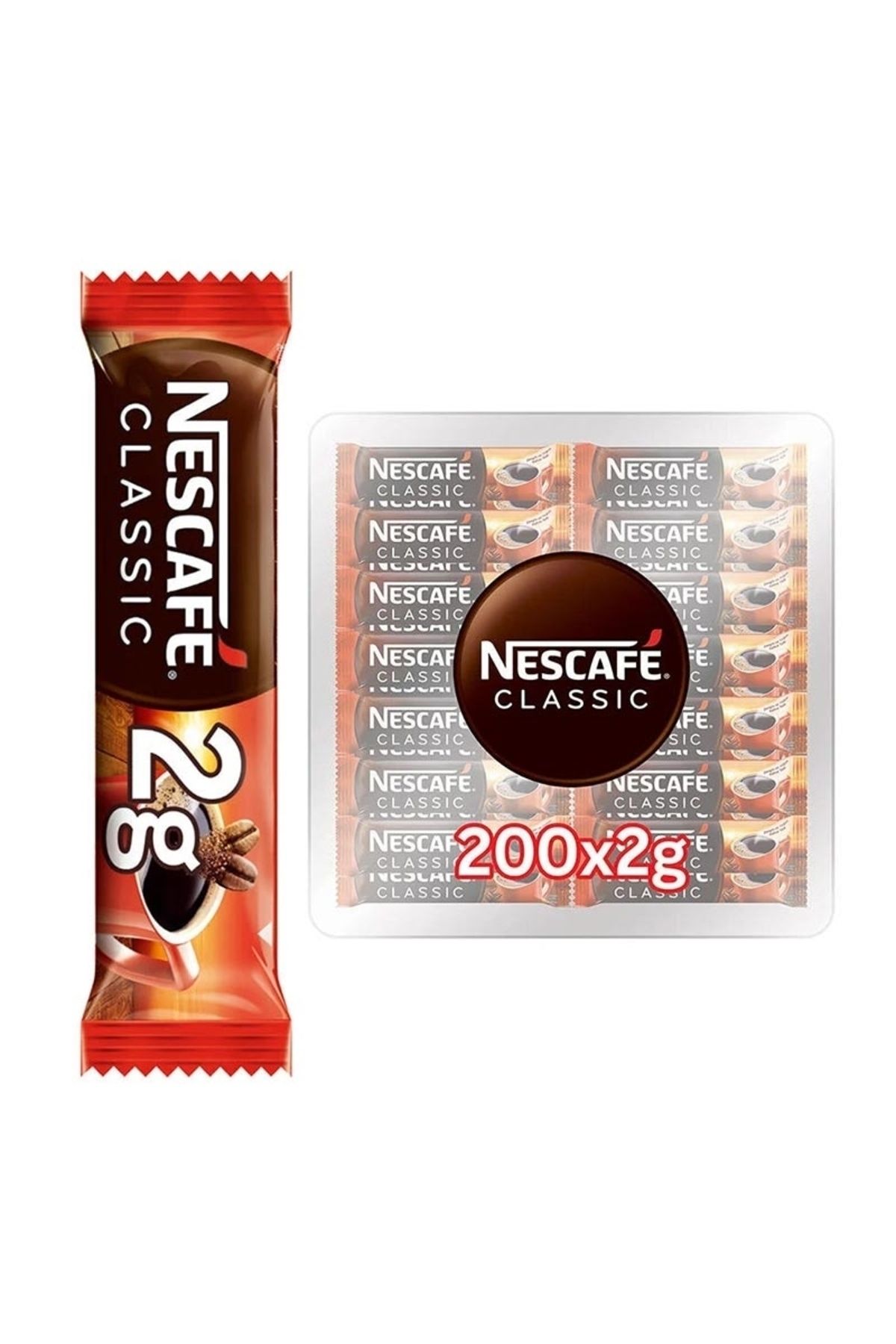 Nescafe Classic Kahve 2 gr 200lü
