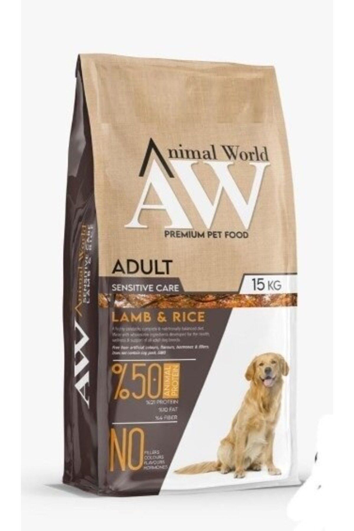 Animal World Kuzu Etli Pirinçli Yetişkin Köpek Maması 15 Kg