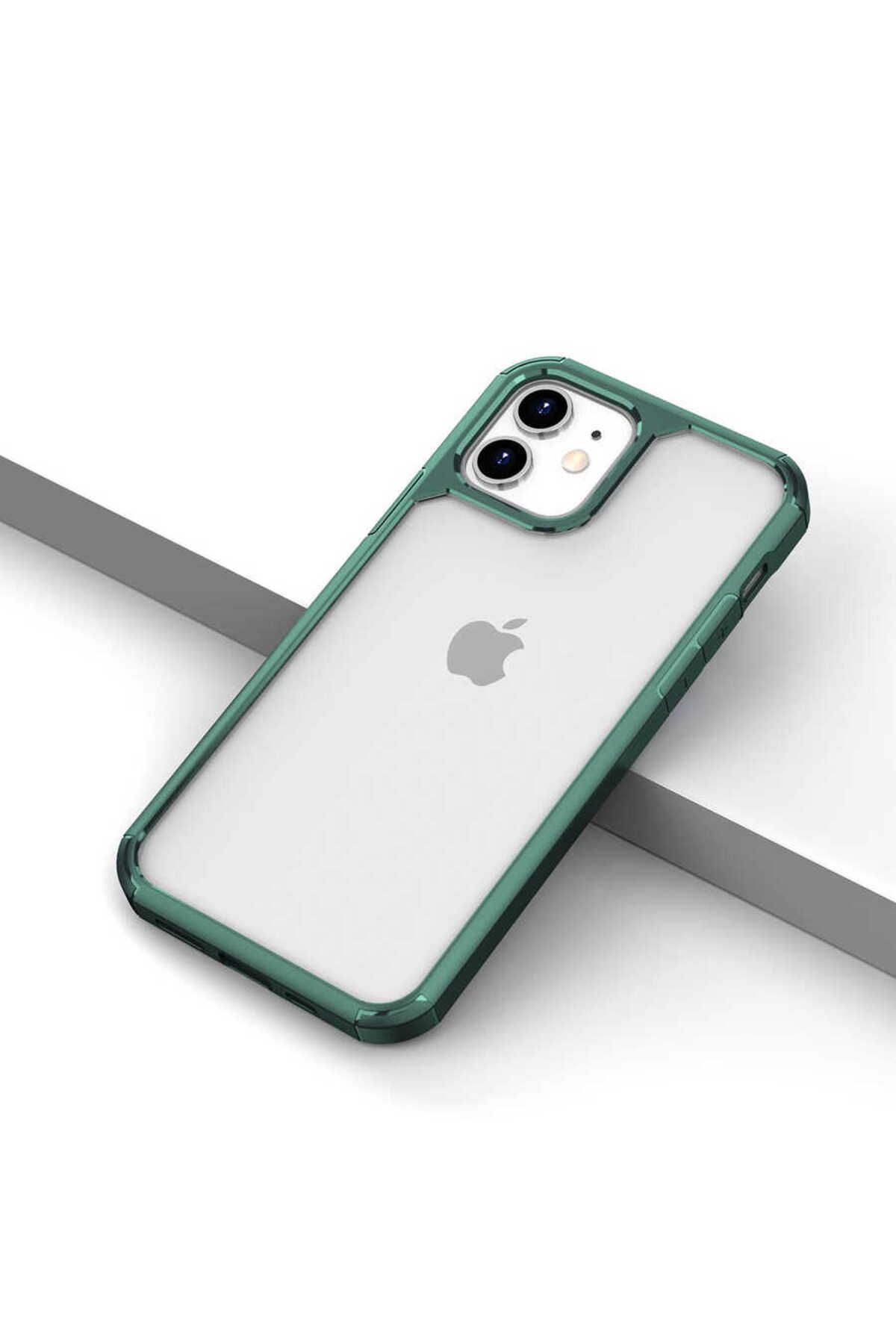 Genel Markalar iPhone 11 Uyumlu ALT Roll Kılıf-Koyu Yeşil