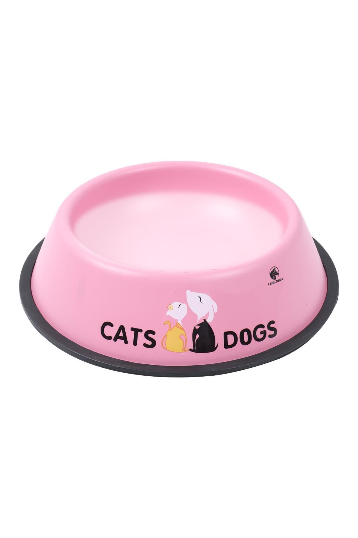 GOBYPET Renkli Metal Mama Kabı, Kedi Köpek Mama Su Kabı 18 cm