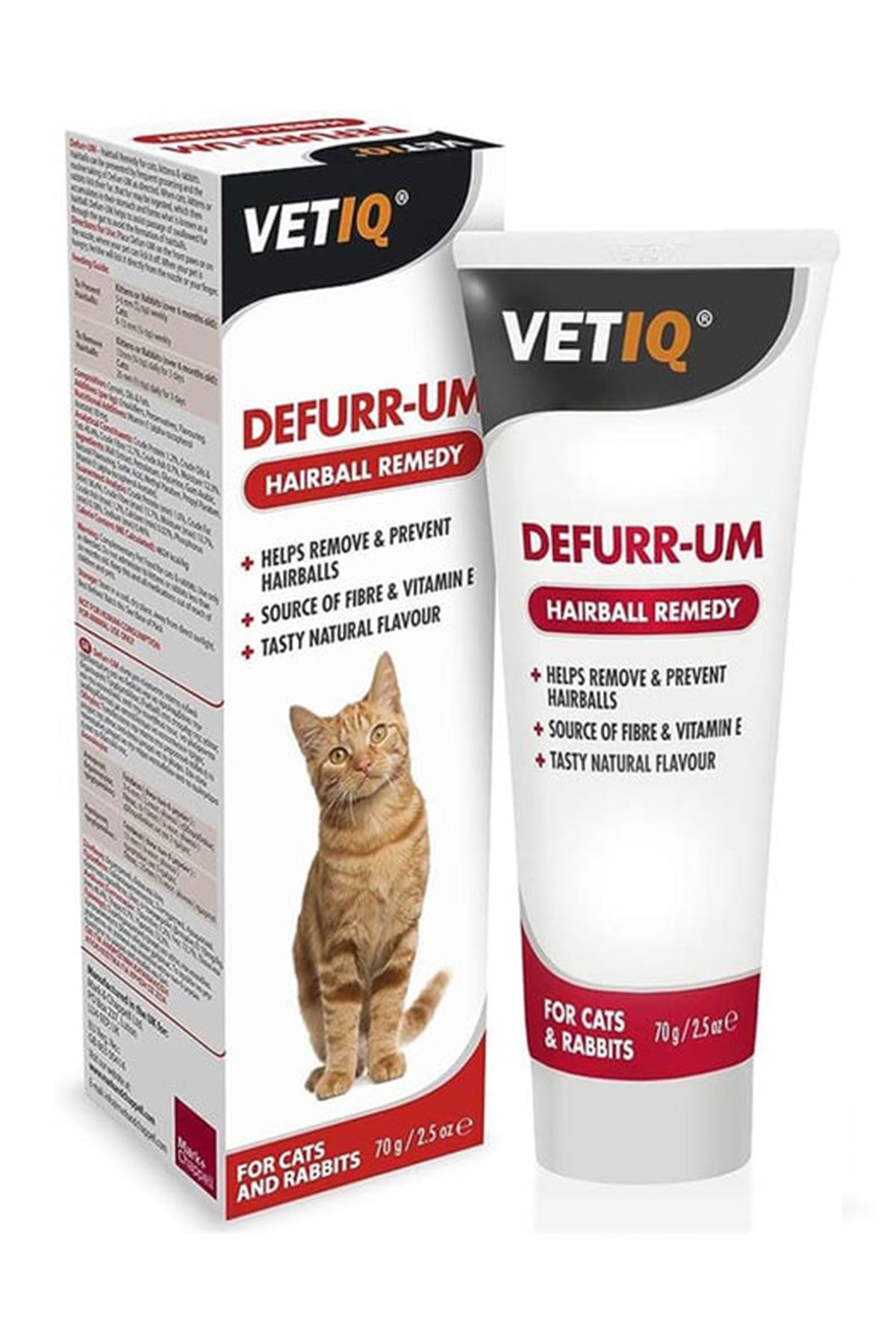 Vetiq Defurr-Um Hairball Remedy 70gr - Kedi Tüy Yumağı Önleyici Macun
