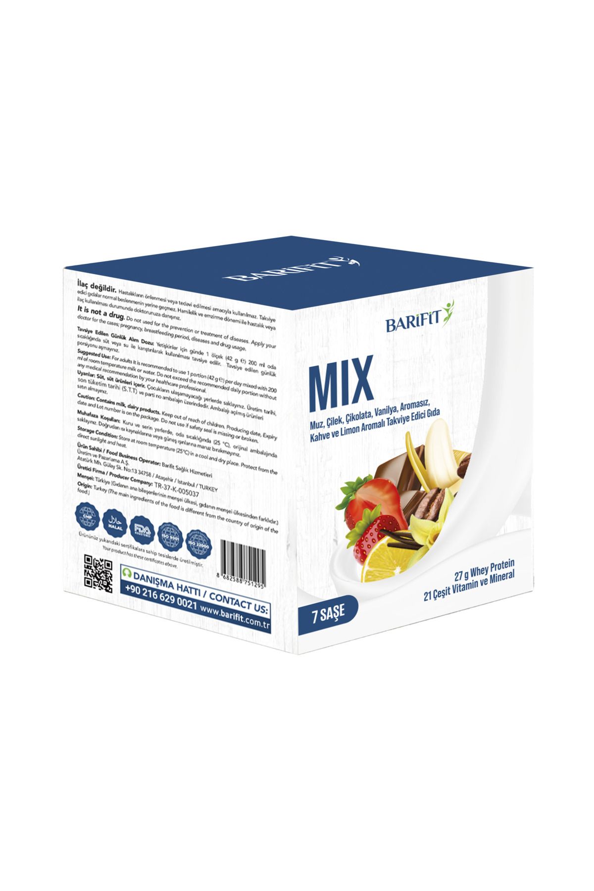 Barifit Mix Kutu Protein Tozu 7 Saşe