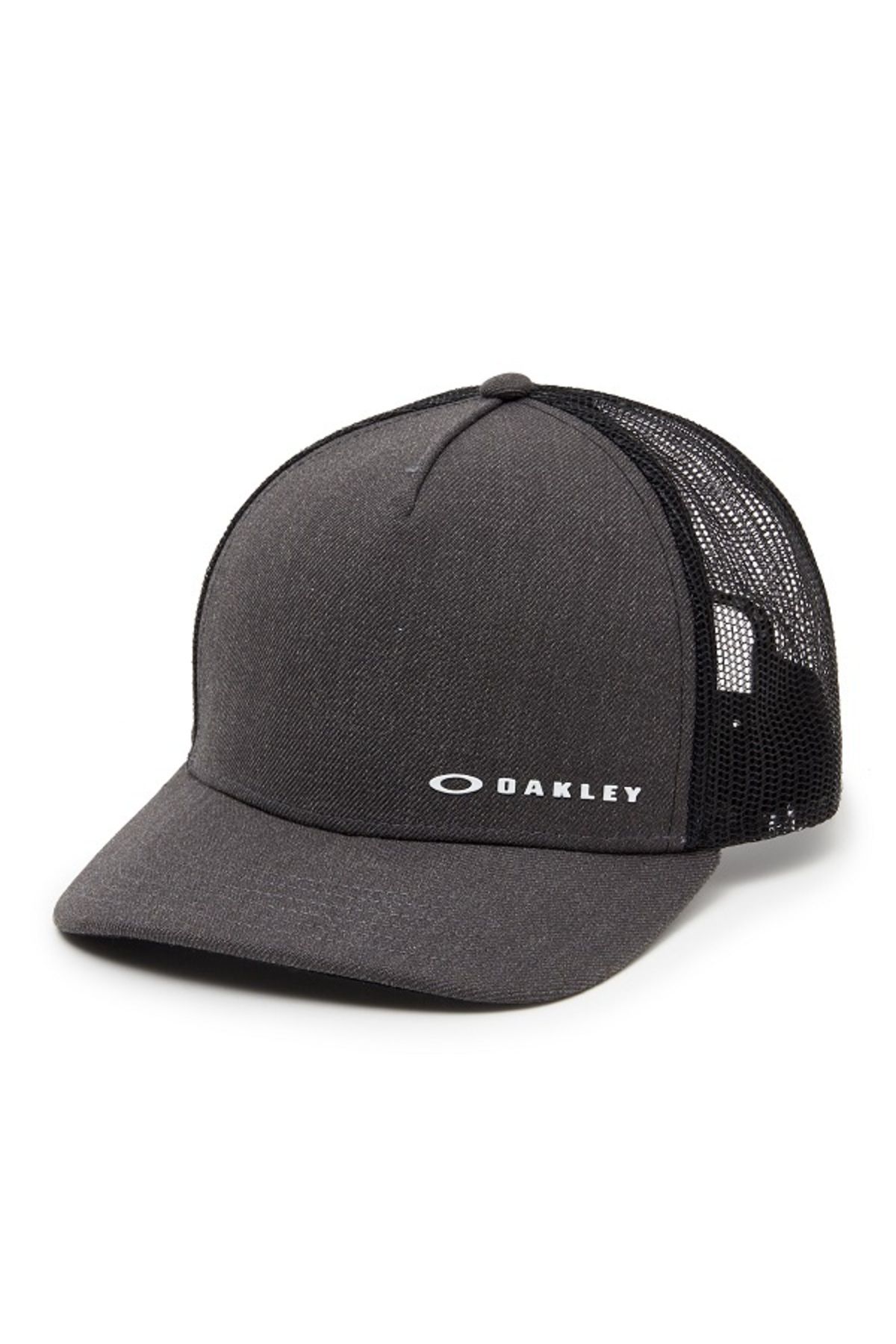 Oakley Gri Unisex Şapka Oakley Chalten Cap Jet Black Arkası Fileli Arkadan Çıtçıtlı