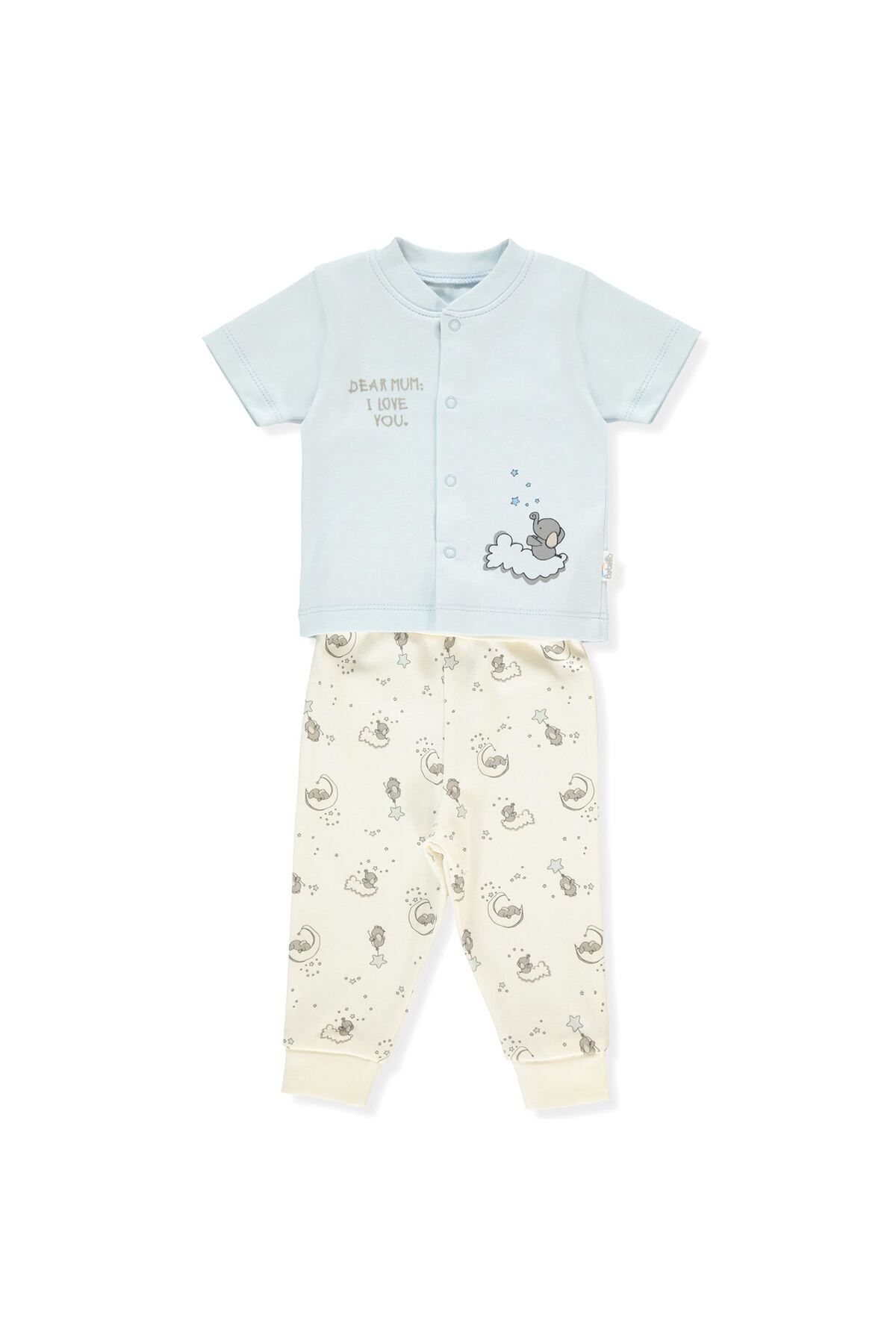 Bebetto Erkek Bebek Pijama Takımı Mavi F1304
