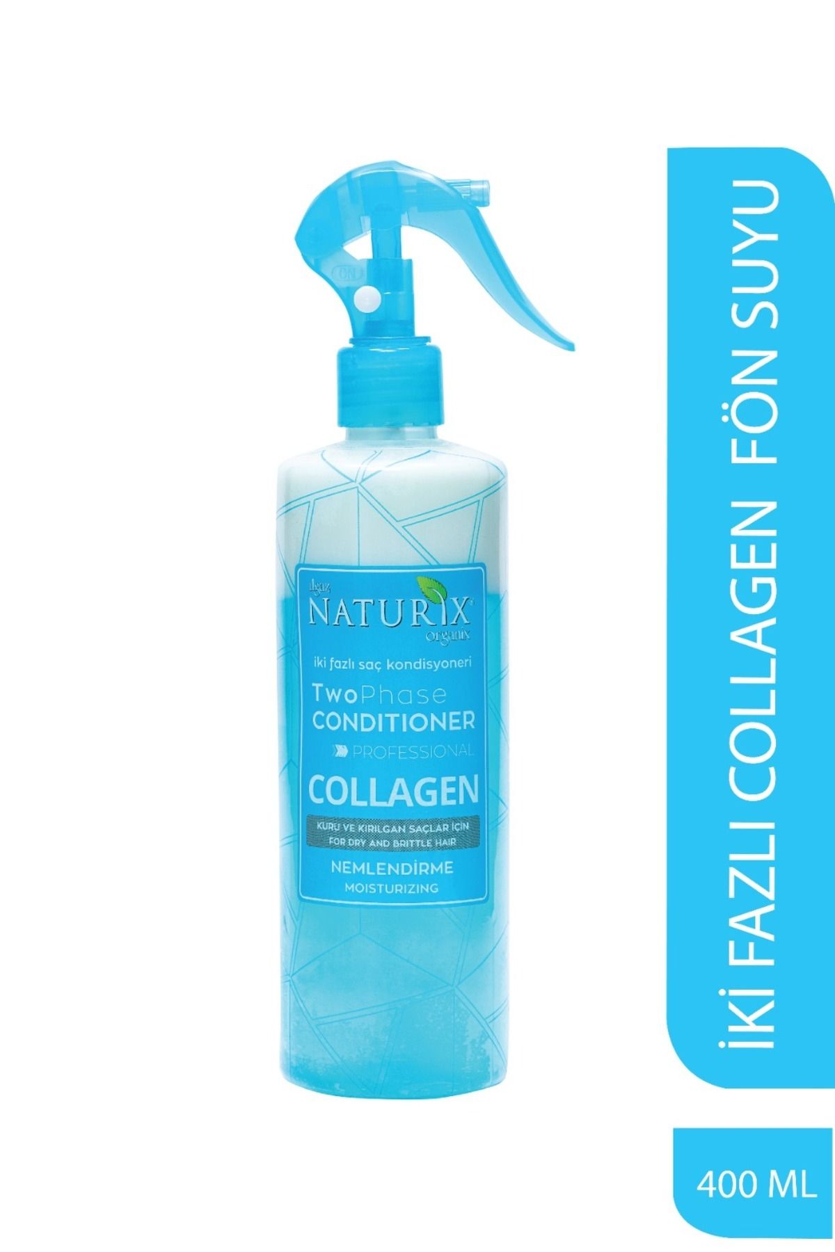 Naturix Iki Fazlı Collagen Saç Bakım Fön Suyu 400 ml
