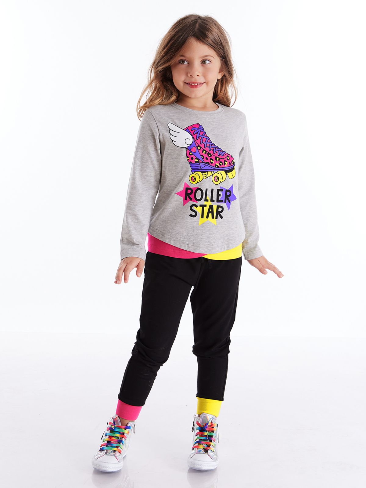 MSHB&G Roller Star Kız Çocuk T-shirt Pantolon Takım
