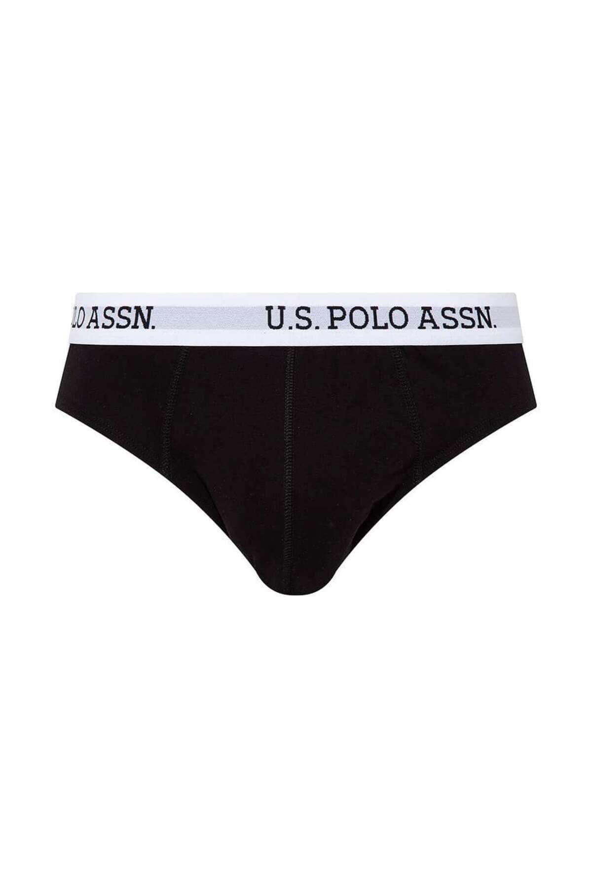 U.S. Polo Assn. Erkek Siyah Tekli Slip 80452
