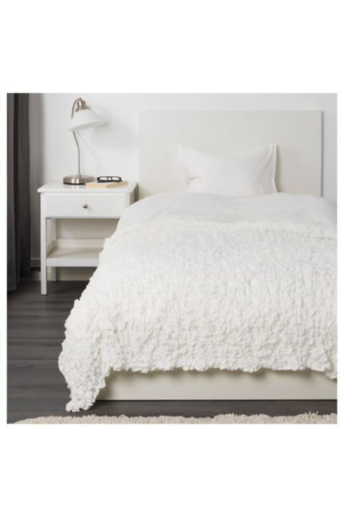 IKEA 130x170 Cm Örtü,battaniye Beyaz Meridyendukkan Ev Tekstili Ürünler Yatak Örtüsü