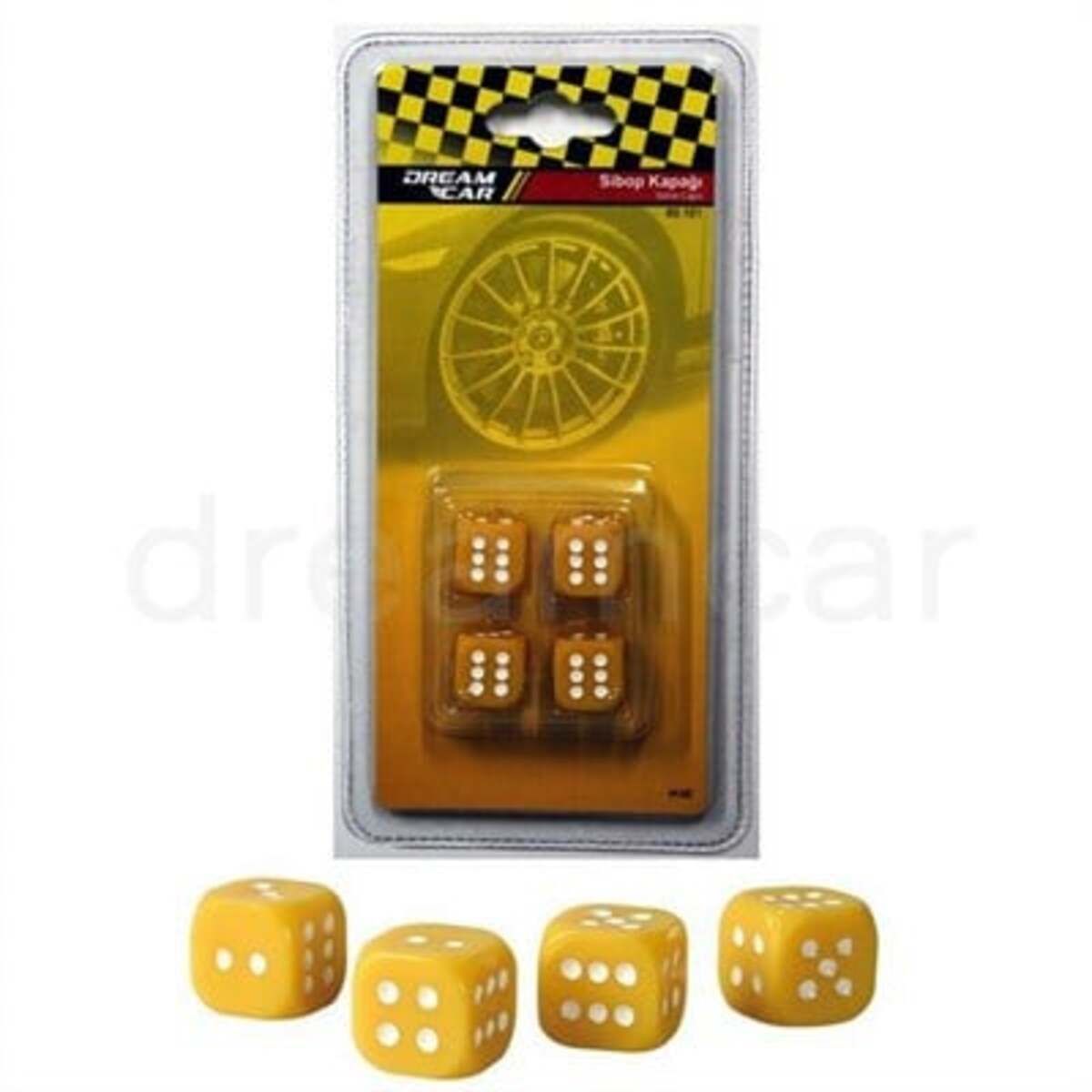 Dreamcar Sarı Zar Sibop Kapağı 4'lü Set 8010108