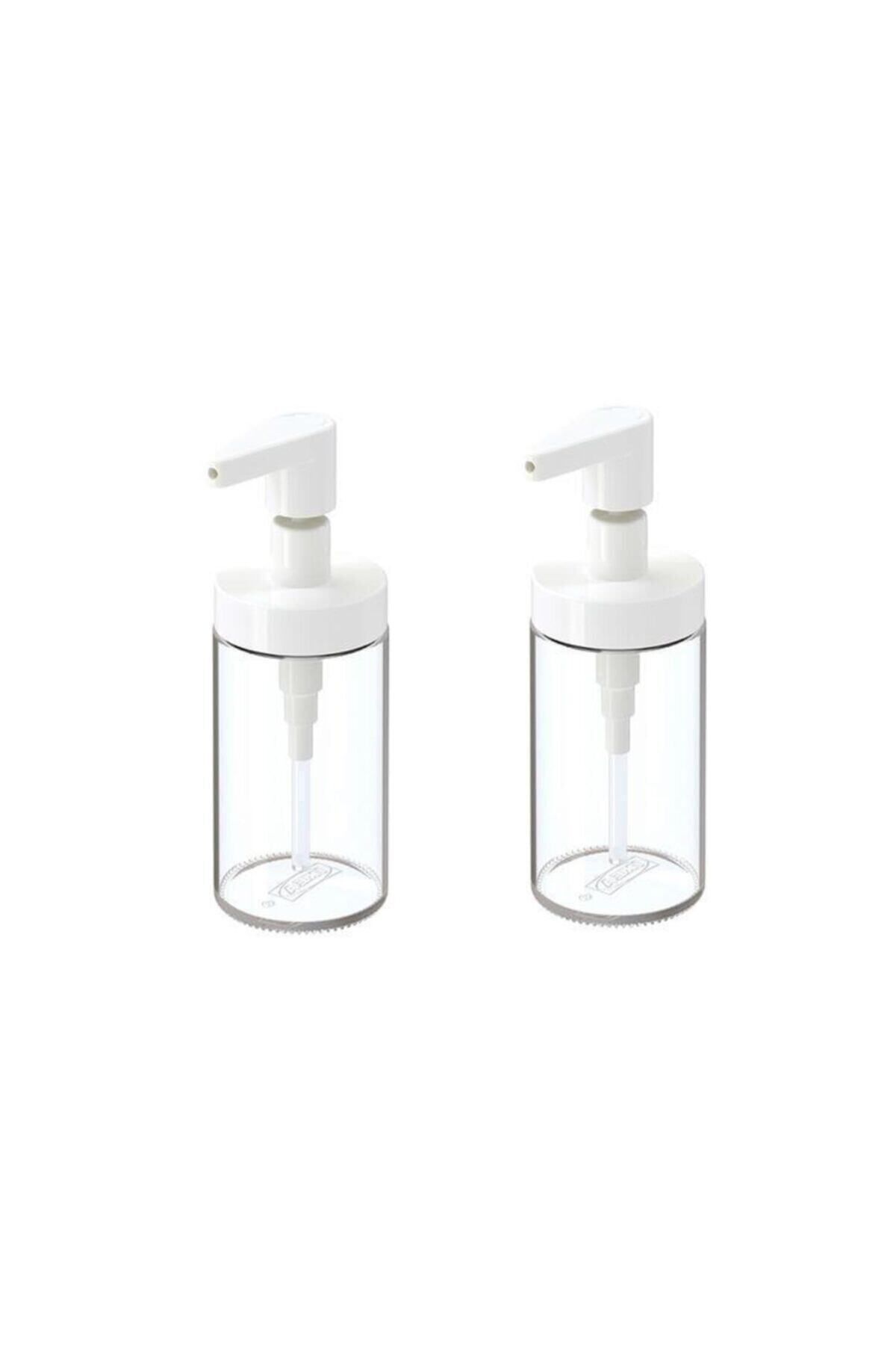 IKEA Tackan Sıvı Sabunluk Cam - Beyaz Kapaklı X 2 Adet