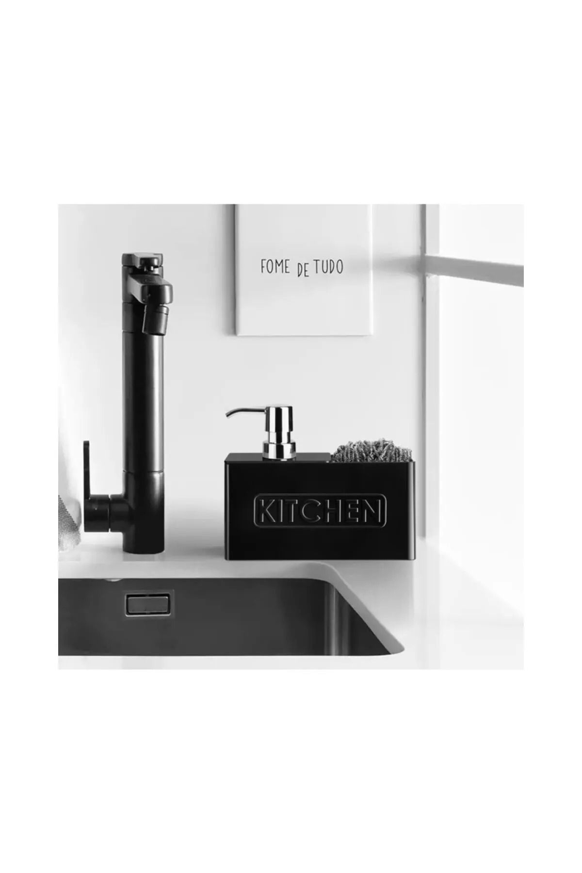 Perotti Kitchen Siyah Sıvı Sabunluk 13199