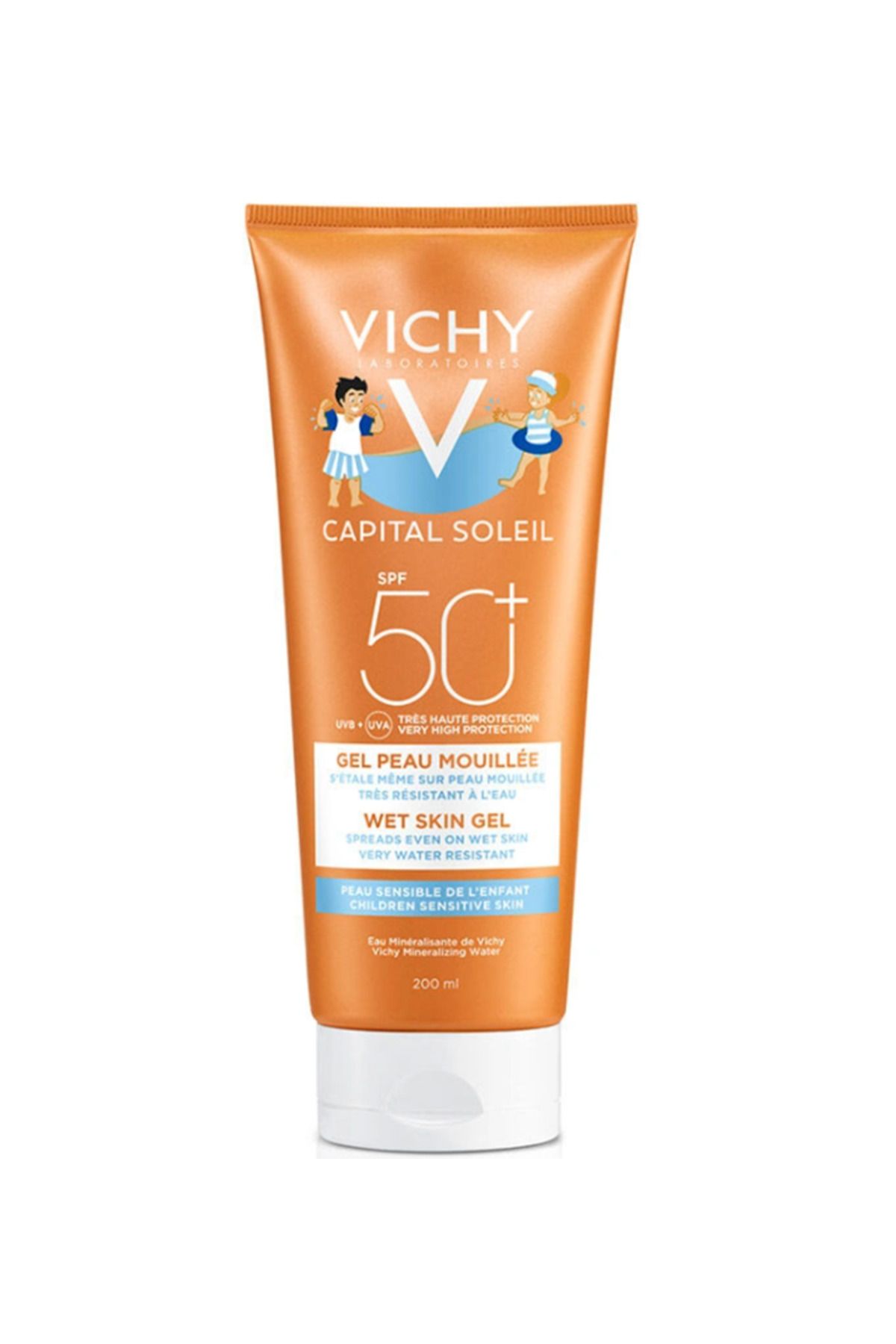 Vichy Capital Soleil SPF 50+ - Çocuklar İçin Yüz ve Vücut Sütü 200 ml