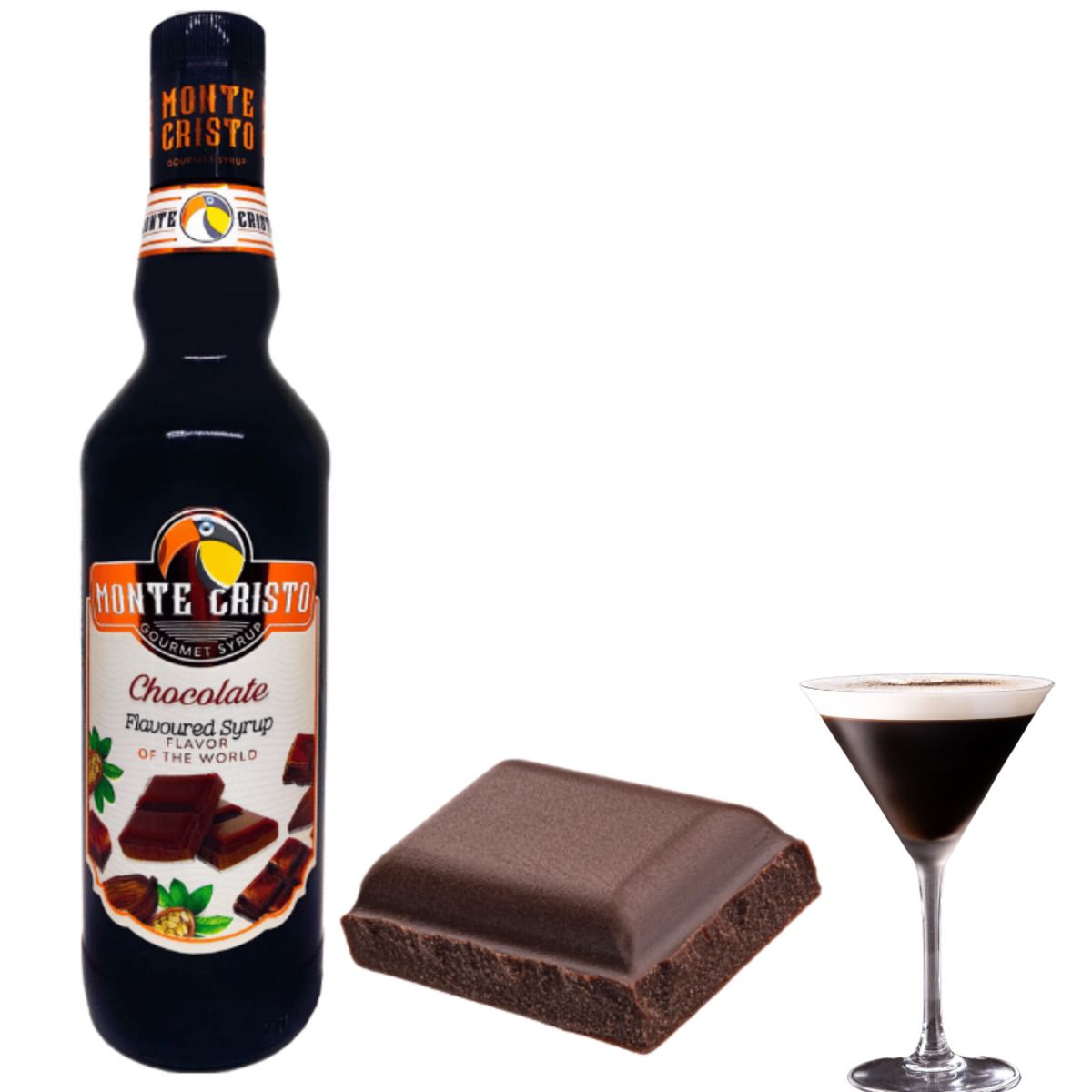 Montecristo Monte Cristo Şurup Çikolata Cam Şişe 70cl