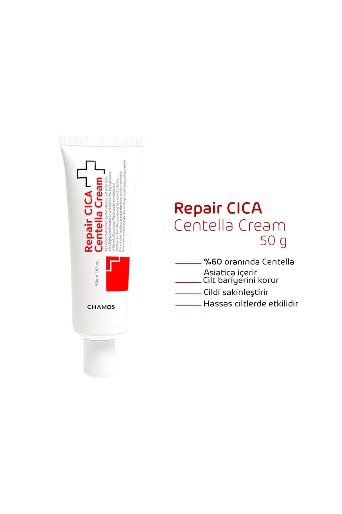 Chamos Repair Cica Centella Cream -Cilt Onarıcı ve Sakinleştirici Krem 50gr