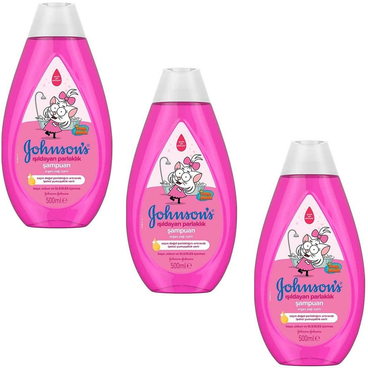 Johnson's Baby Johnsons Kral Şakir Işıldayan Parlaklık Şampuan 500 ml X 3 Adet