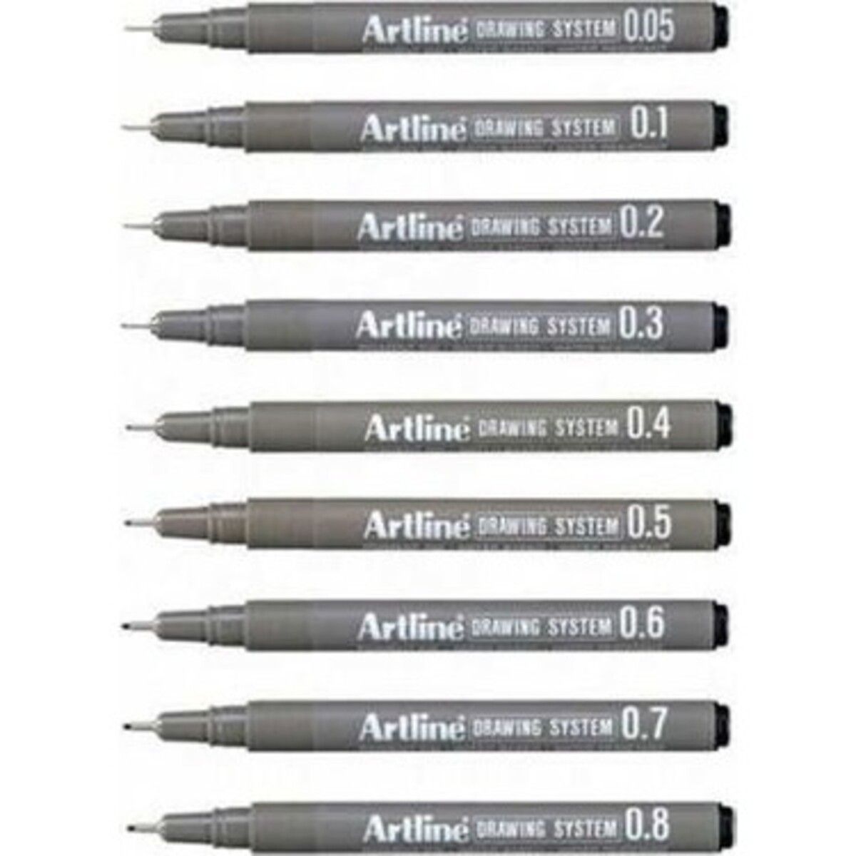 artline Drawing System Teknik Çizim Kalemi 9'li Tam Set