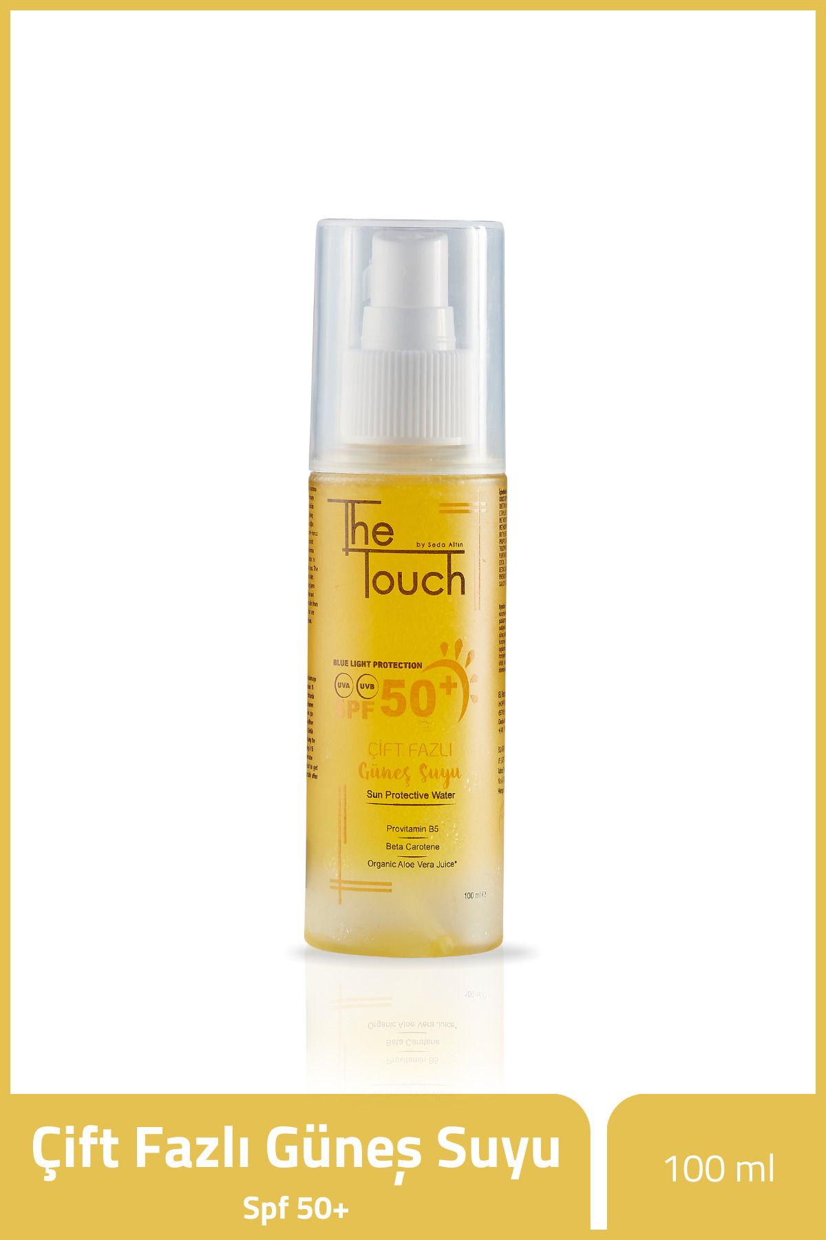 The Touch By Seda Altın Çift Fazlı Güneş Suyu 50+ SPF 100 ml