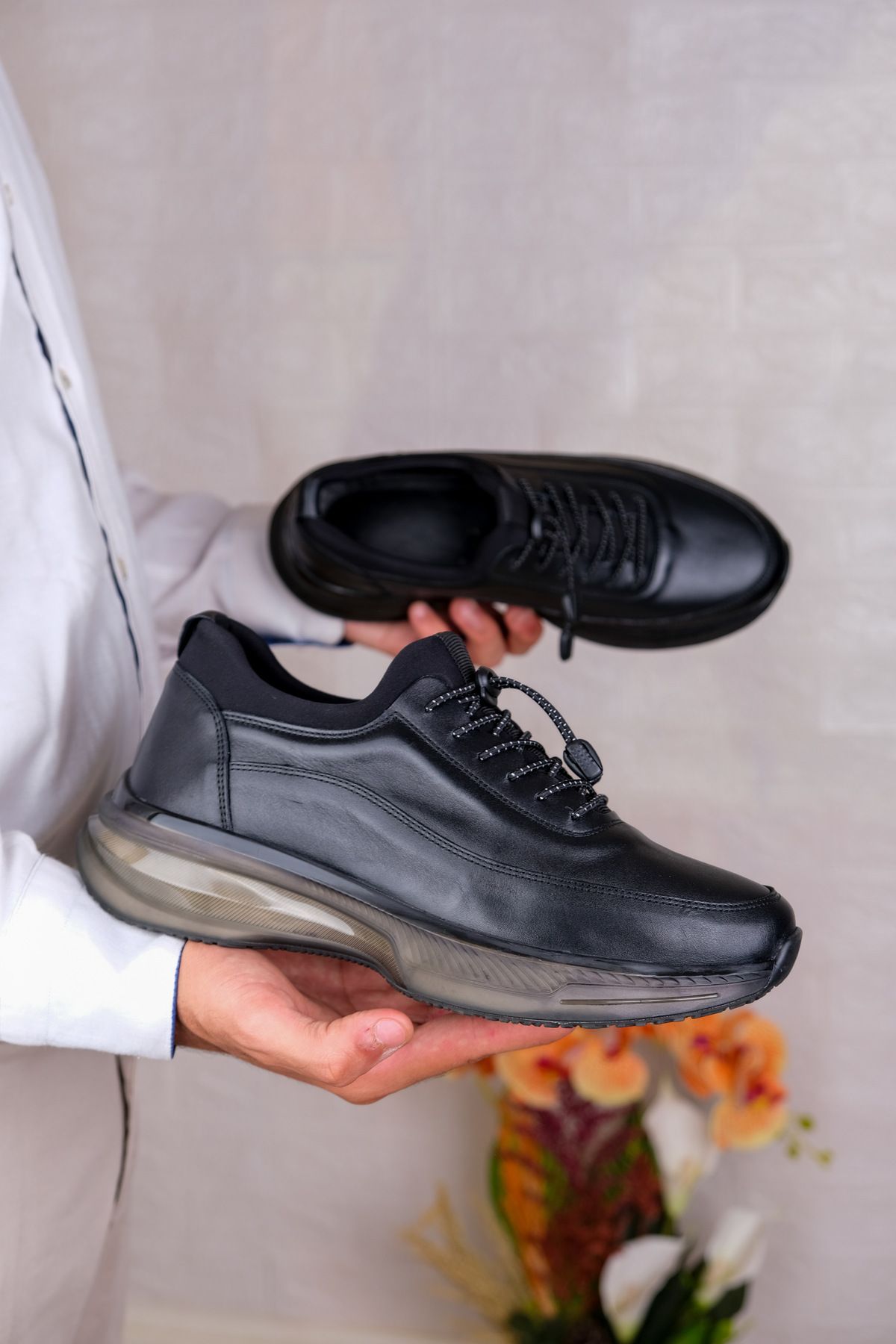 Leathermens Air Taban, Strechli, Ultra Lüx Erkek Sneaker Ayakkabı