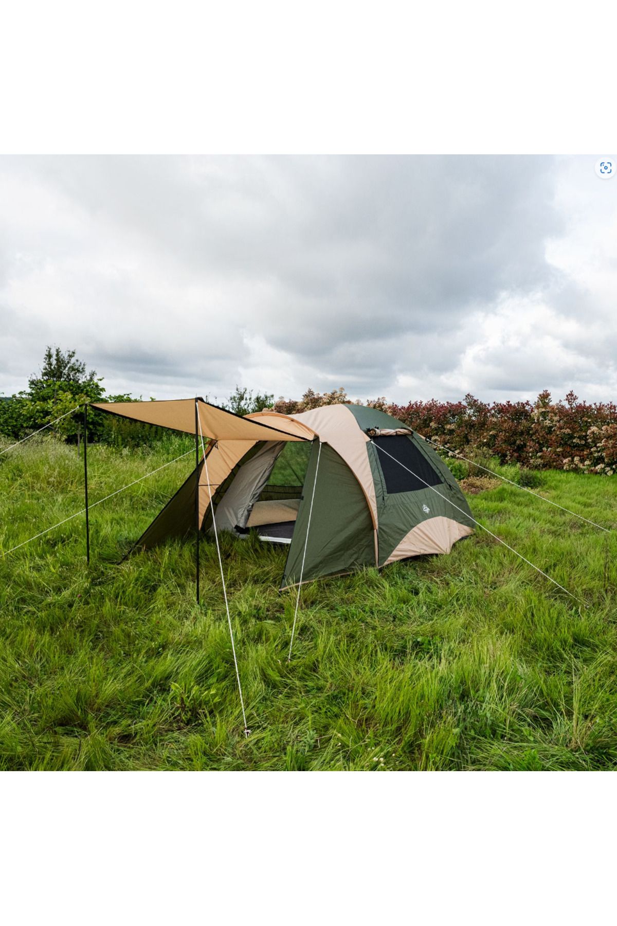 Housess Campfit Su Geçirmez 4 Mevsim Tenteli Mega Kamp Çadırı 5-6 Kişilik