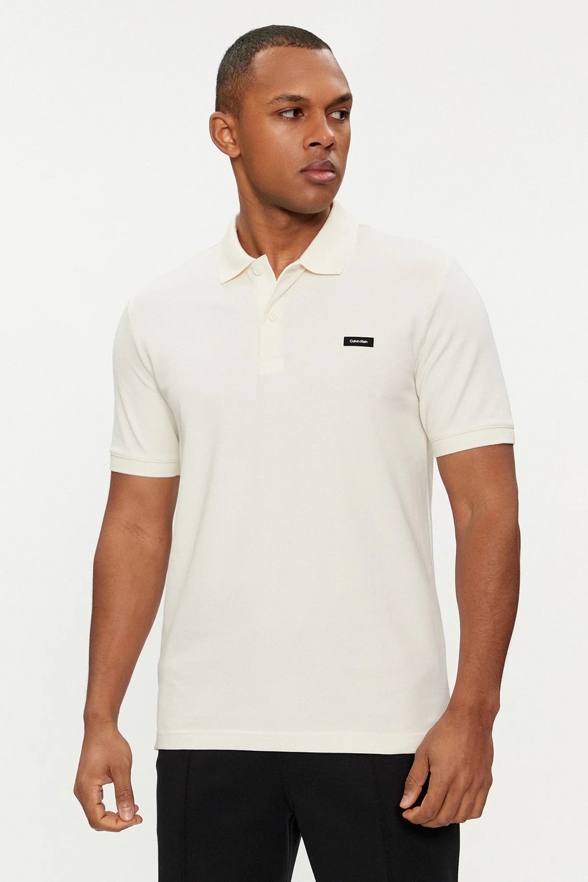 Calvin Klein Beyaz Erkek Polo T-Shirt K10K111196YAH