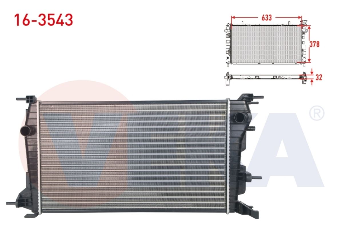 Genel Markalar Su Radyatoru Mekanık Renault Fluence (L30) 1.5 Dcı A-t/m-t Ac /- 2009-