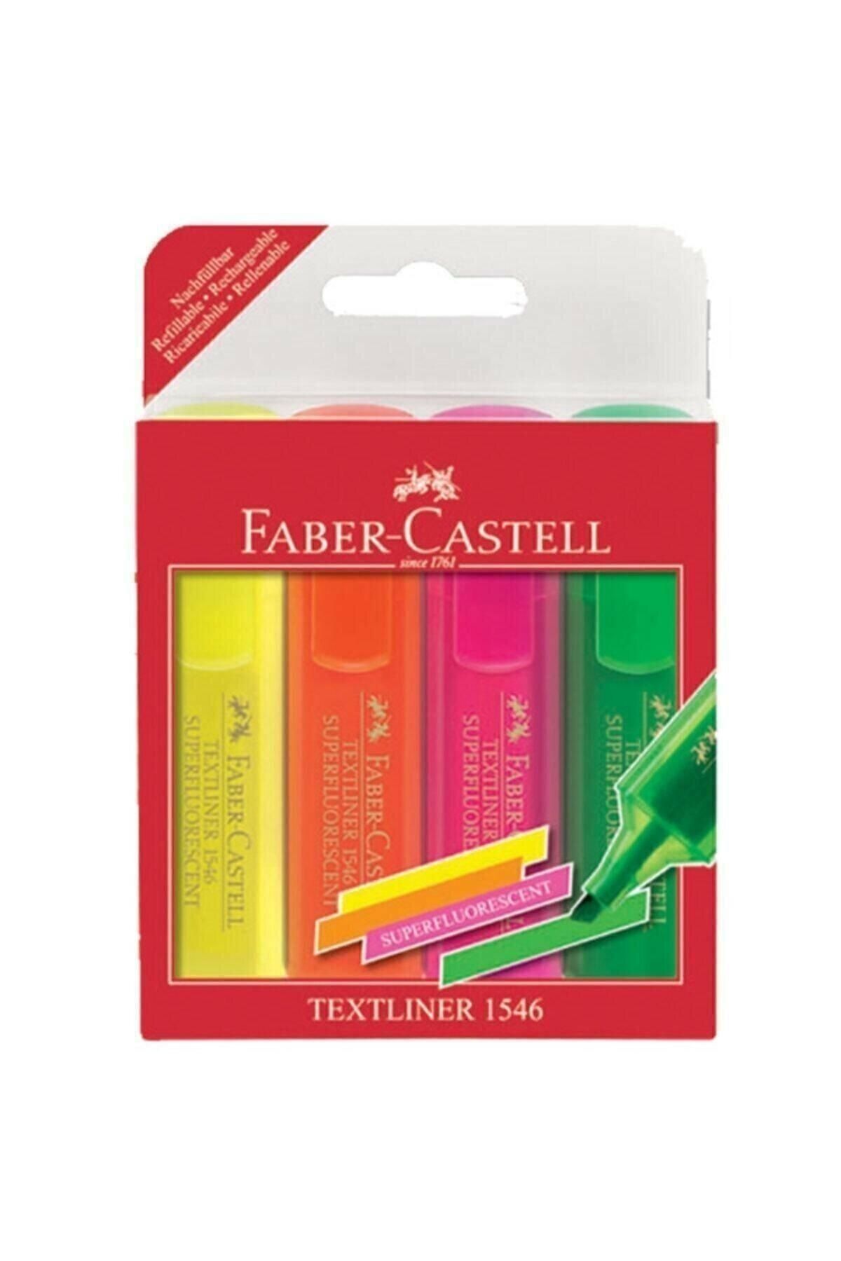 Faber Castell Fosforlu Kalem Seti 4 Renk