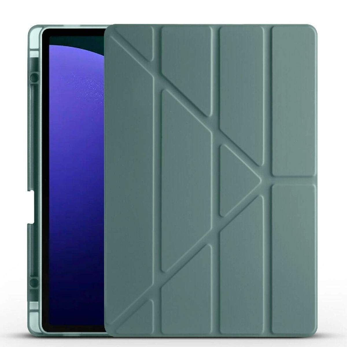 Lopard Samsung Galaxy Tab S9 FE Plus Kılıf Lopard Tri Folding Kalem Bölmeli Standlı Kılıf