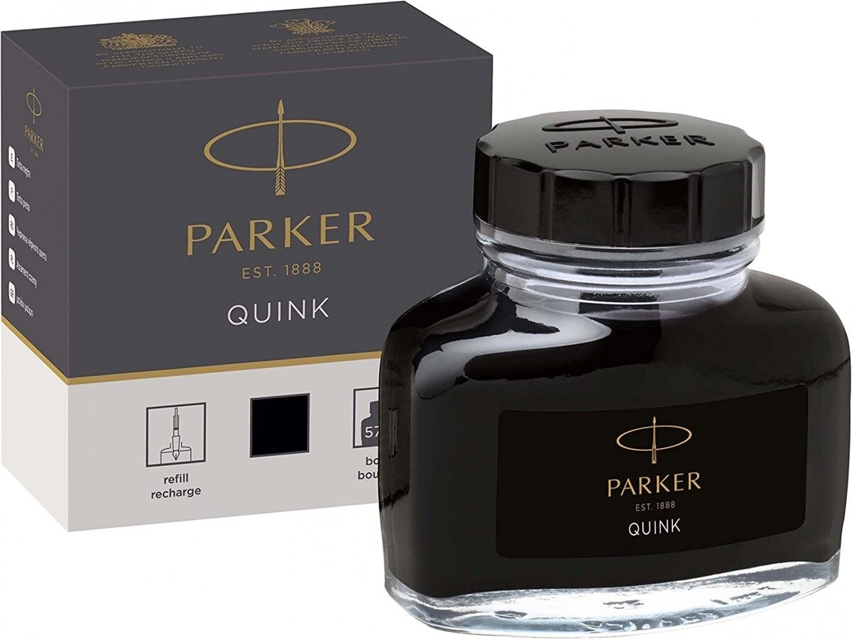 Parker Quink 57ml Dolma Kalem Şişe Mürekkebi Siyah