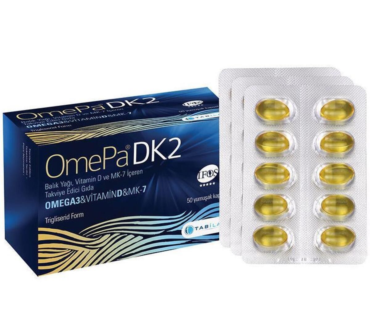Omepa Dk2 Omega 3 & Vitamin D & Menaq7 50 Yumuşak Kapsül