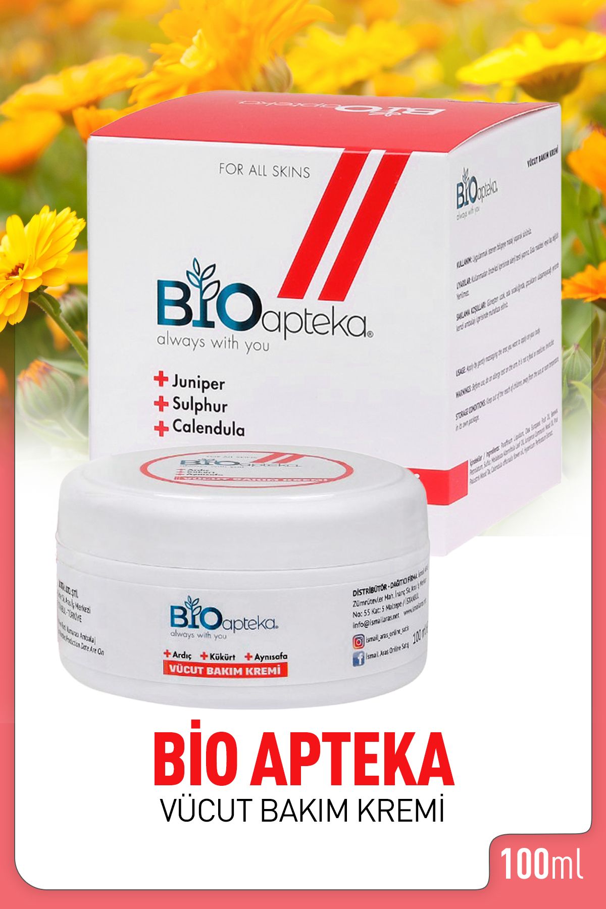 İsmail Aras Bioapteka Uyuz-- İçin Vücut Bakım Kremi 100 Ml