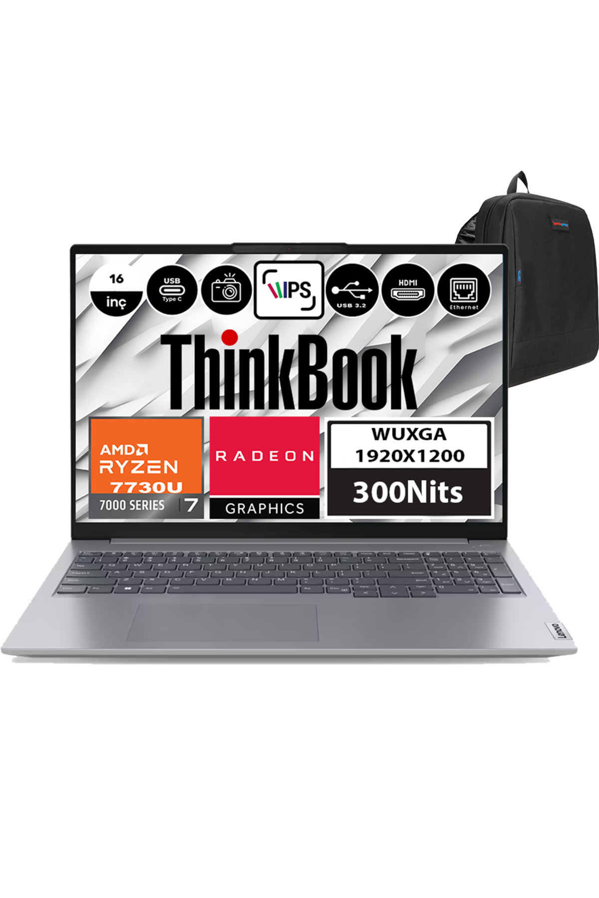 Thinkbook 16 Gen6 Amd Ryzen 7 7730U 16GB 1tb SSD WIN11PRO 16