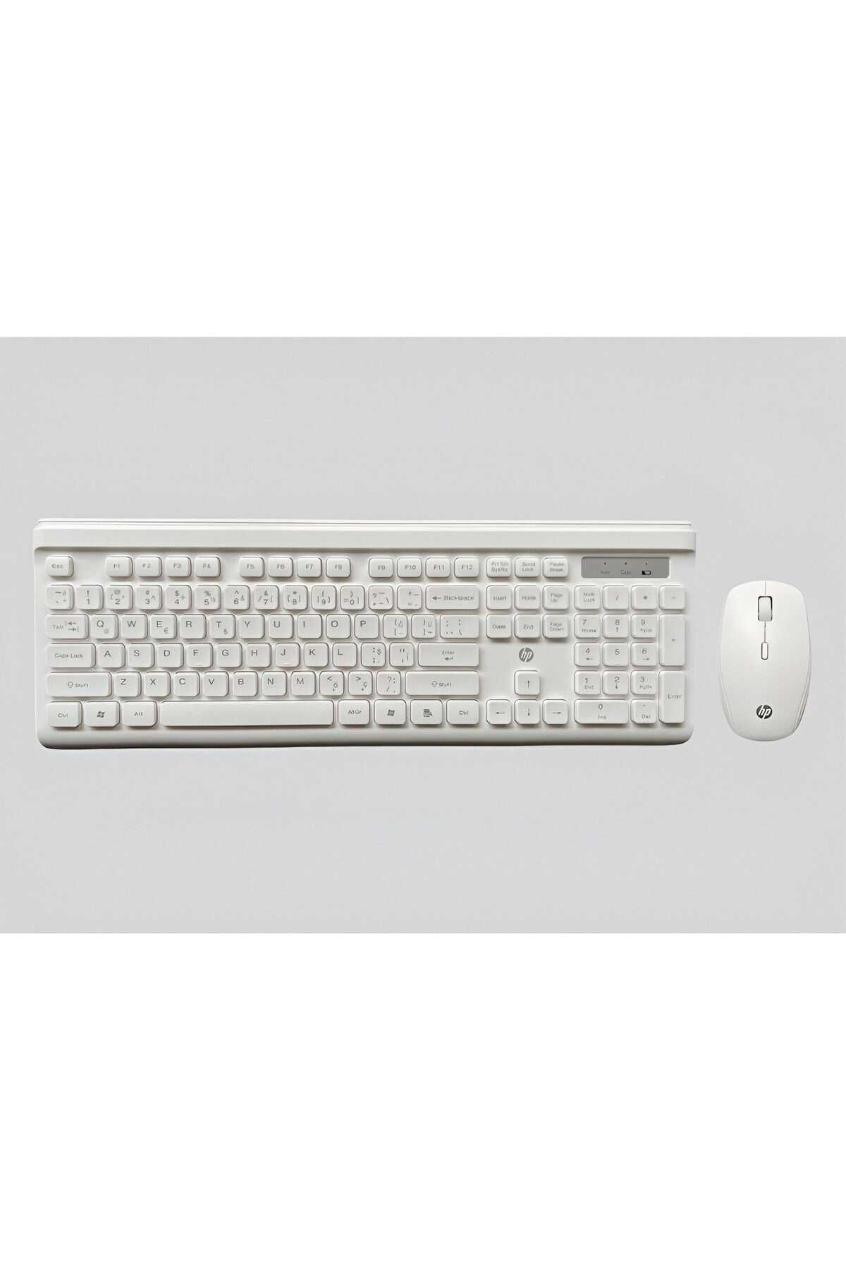 HP CS500 Kablosuz 2.4ghz Türkçe Q Klavye & Mouse Set Beyaz (Ramwhite Türkiye Garantili)