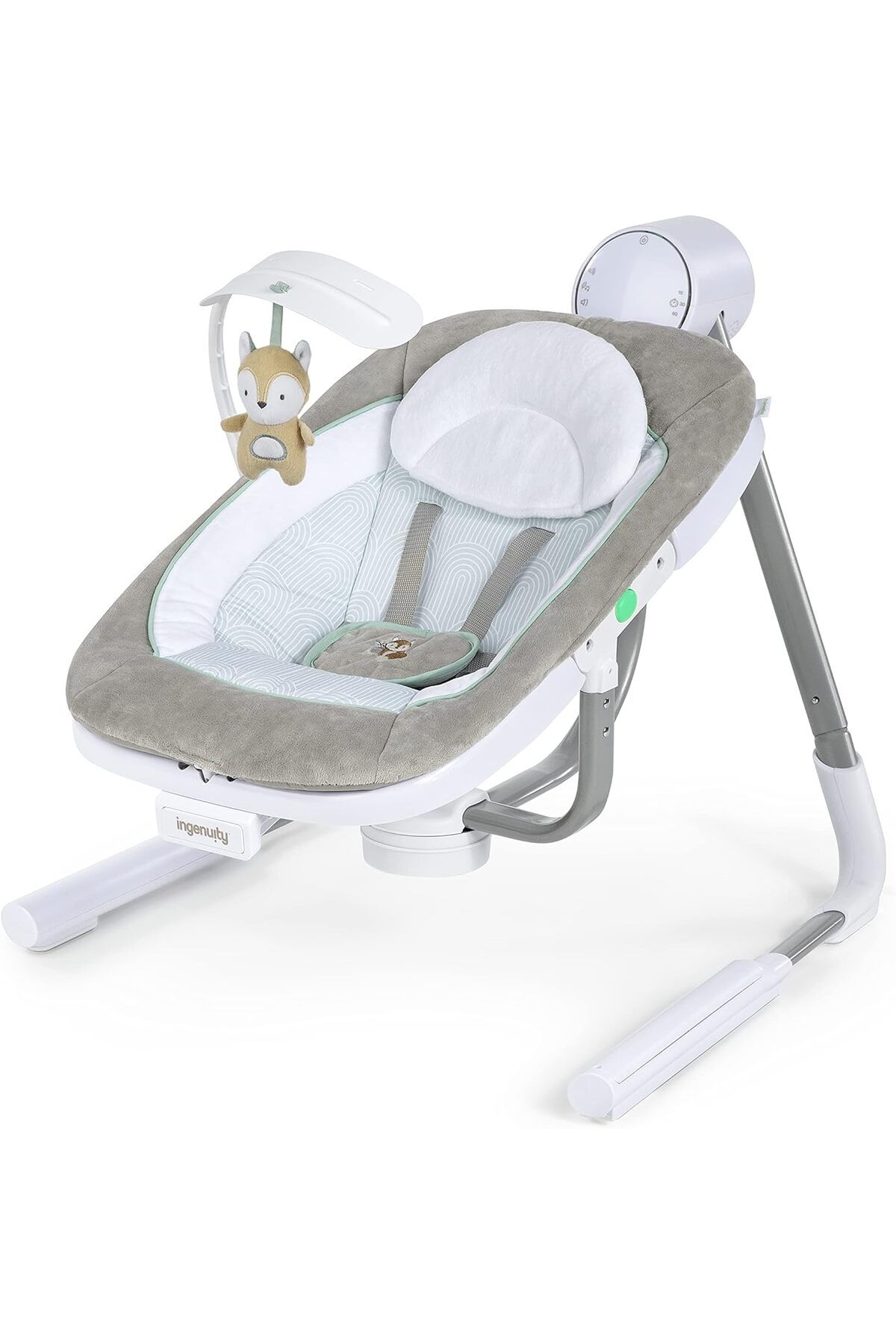 Ingenuity Taşınabilir, 5 Vitesli Bebek Salıncağı ve Titreşimli Koltuk - Doğa Sesleriyle Rahatlık!