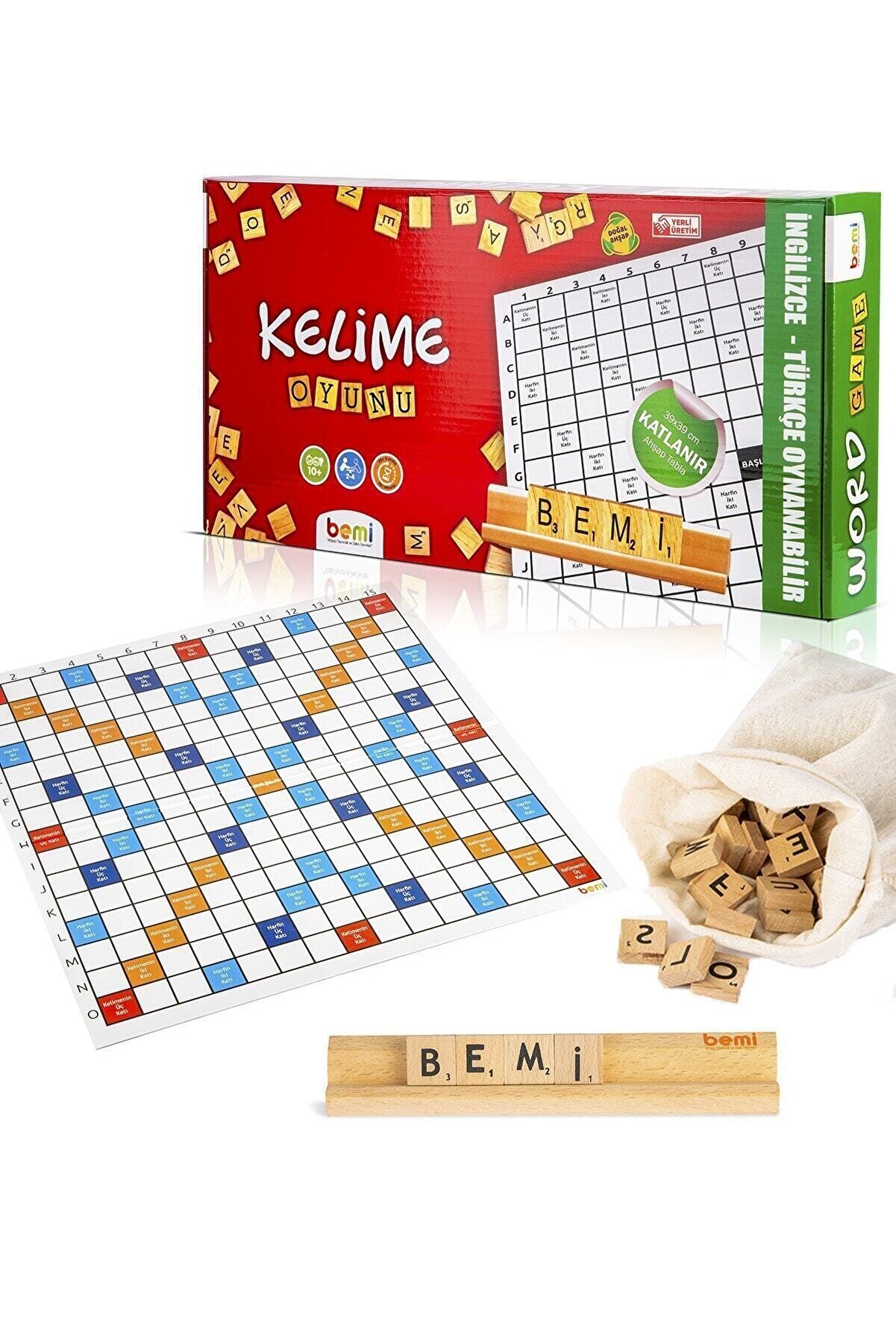 BEMİ Kelime Oyunu - Sağlıklı Eğitici Zeka Strateji Çocuk Ve Aile Oyunu