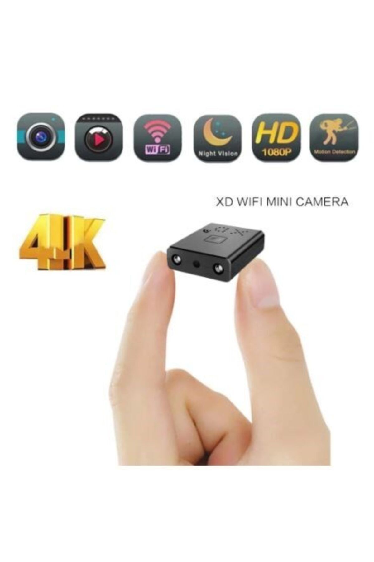 Filonline Xd Wıfı Kamera Full Hd 1080p 4k Ev Güvenlik Gece Görüşlü Sensörlü Mikro Bakıcı Kamerası 1259