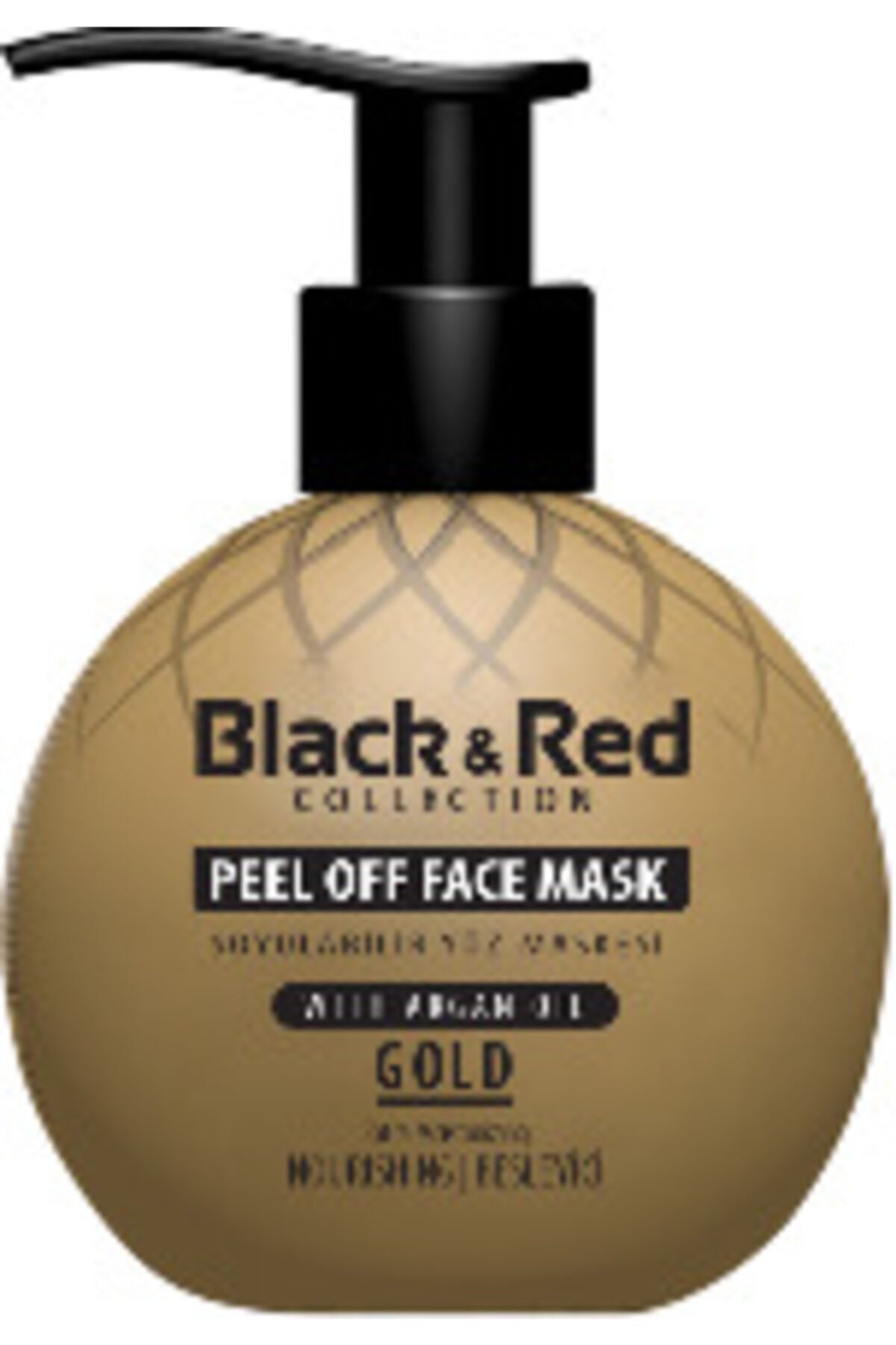 Black Red Siyah Noktalara Karşı Soyulabilir Gold Yüz Maskesi 250 ml