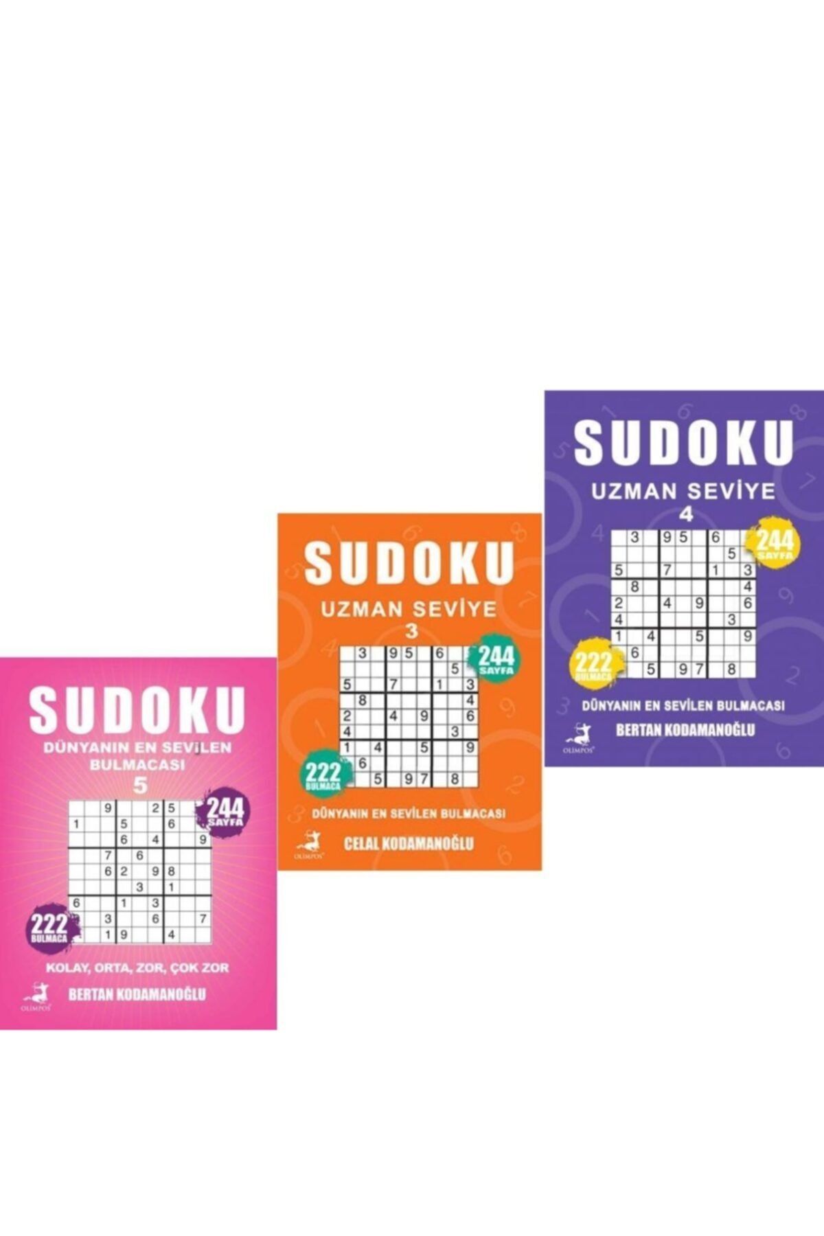 Olimpos Yayınları Sudoku Seti Kolay - Orta - Uzman Seviye 3 Kitap