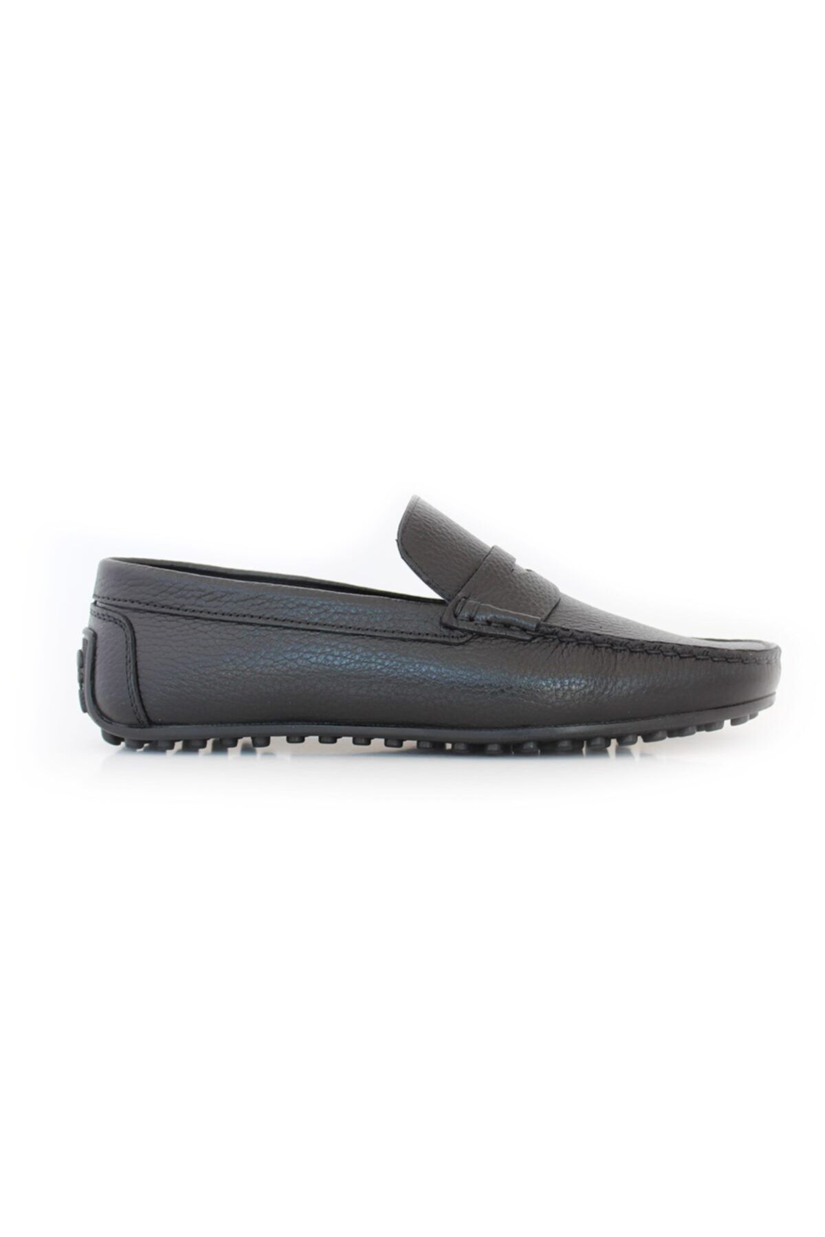 TKN 3m 00112 Rok Kolej Hakiki Deri Yazlık Erkek Siyah Ayakkabısı