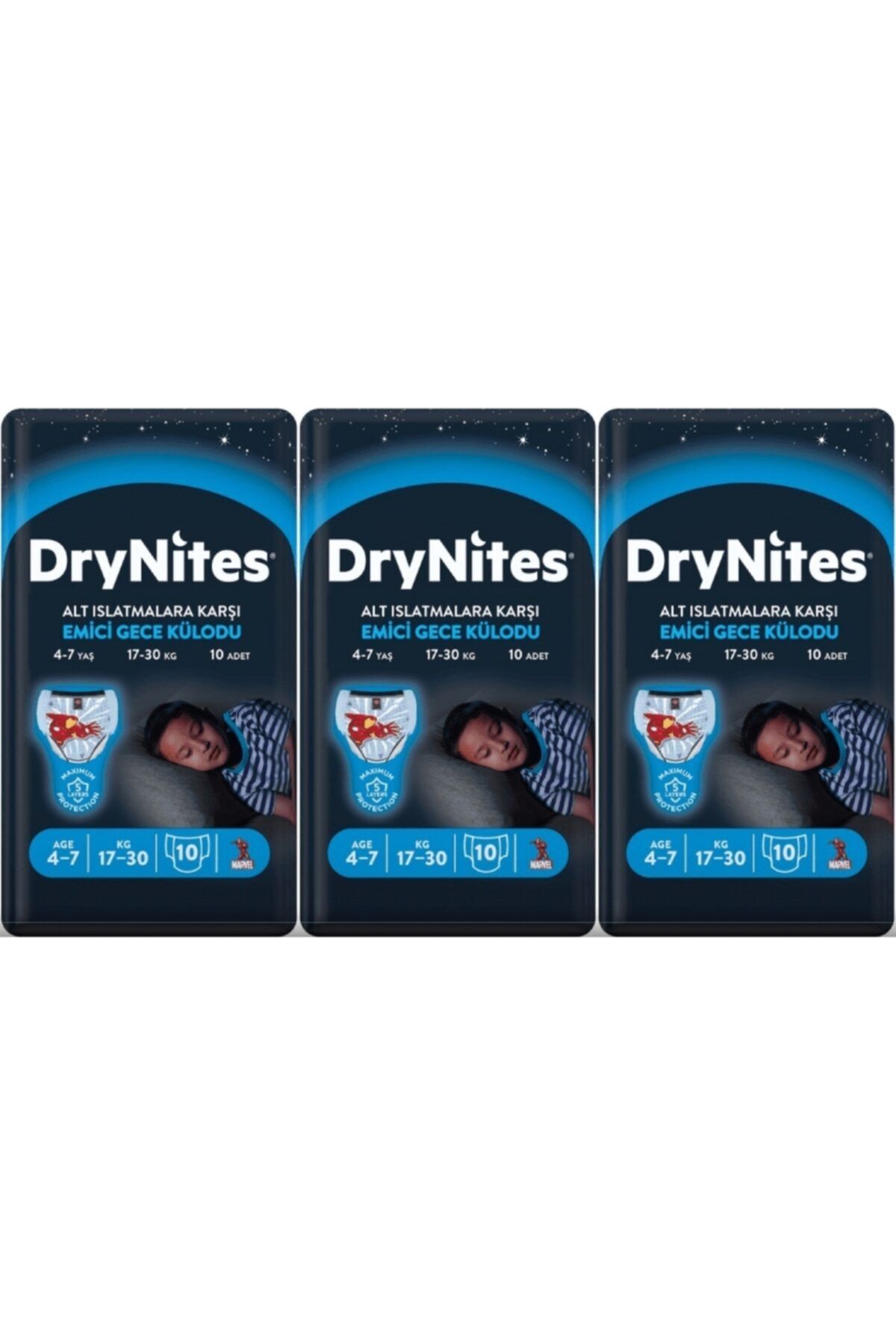 Huggies Drynites Erkek Emici Gece Külodu 4-7 Yaş 30 Adet