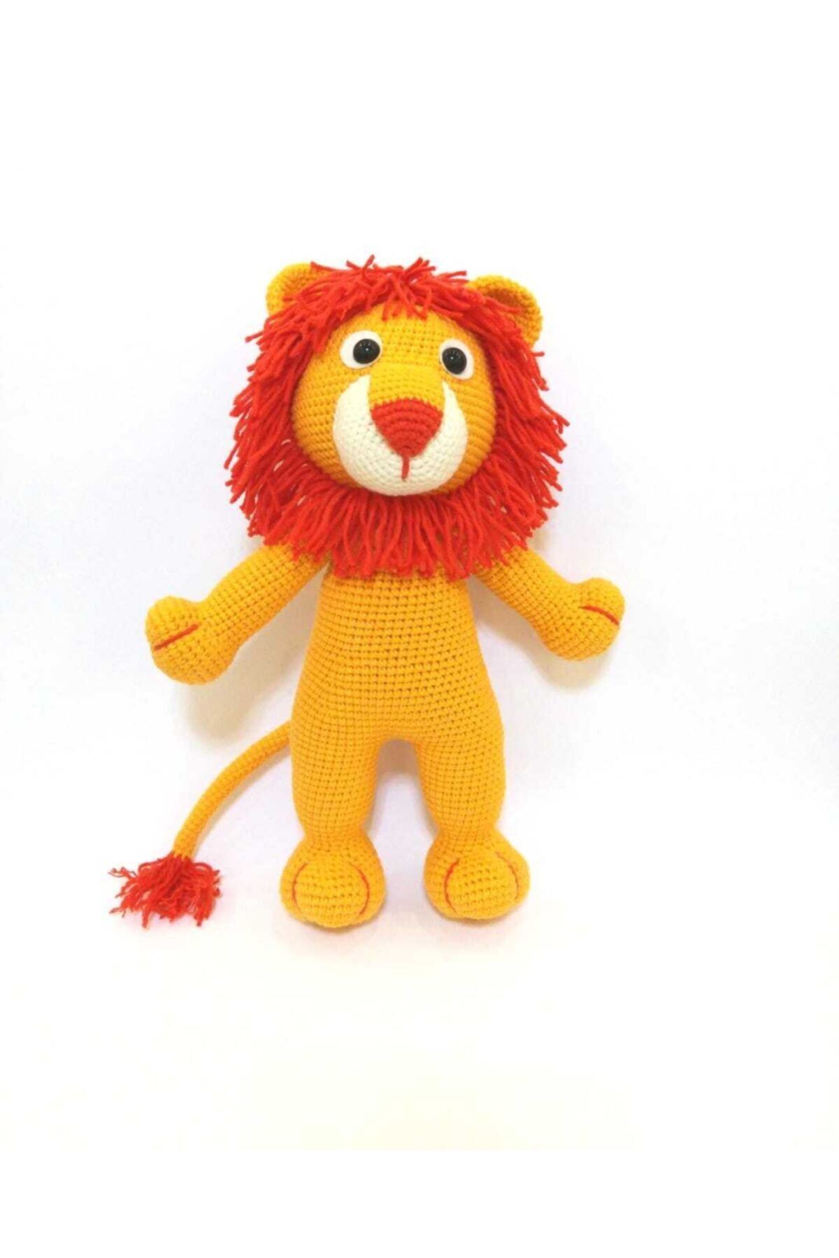 OYUNCAKPARK Sevimli Aslan Amigurumi Organik Oyuncak