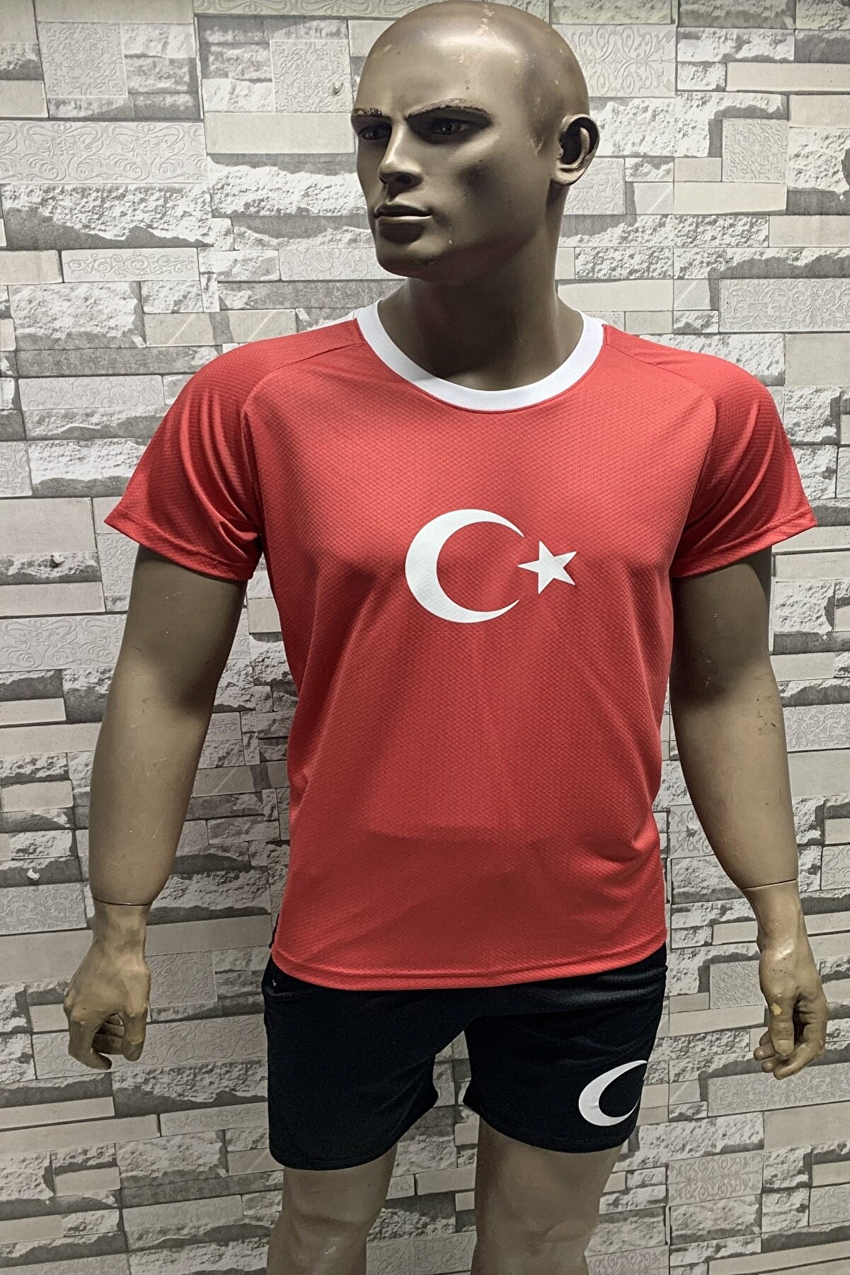 Fs Milli Takım Forma Erkek Forma Türkiye Tişört Kırmızı Beyaz