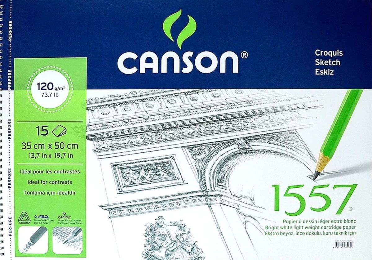 Canson 1557 120 gr 35x50 Çizim Blok