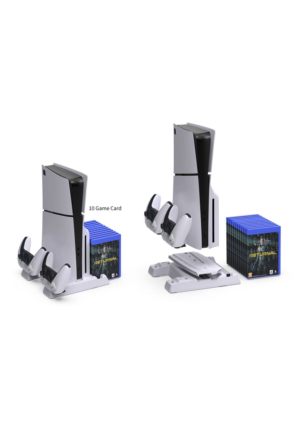 Dobe TP5-3537B PS5 Slim ve Tüm Modeller için Multi Fonksiyon Soğutma ve Şarj Ünitesi